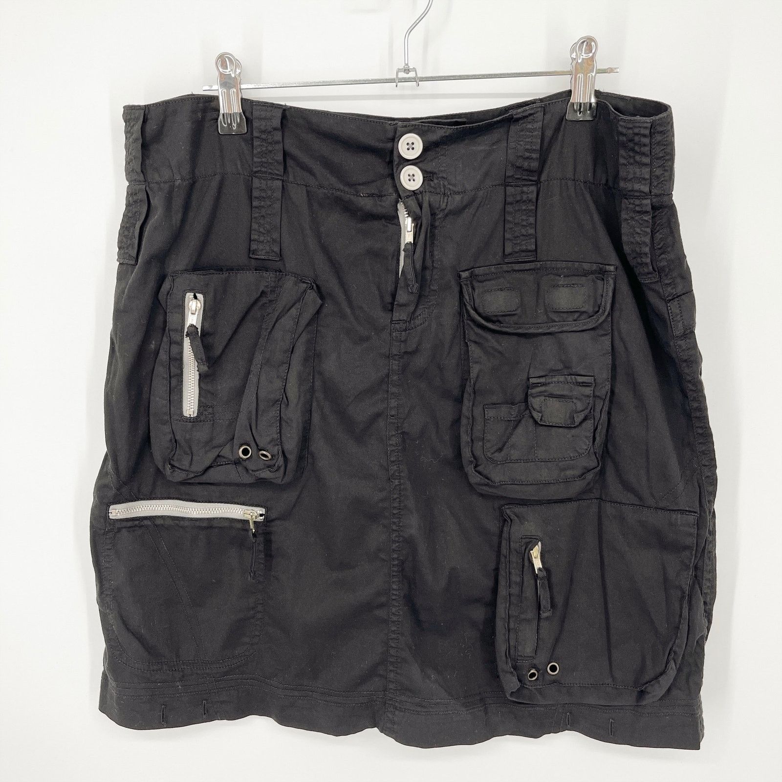 Johnny Was Pete Greta By Johnny Was Cotton Cargo Mini Skirt 8 Black Grailed