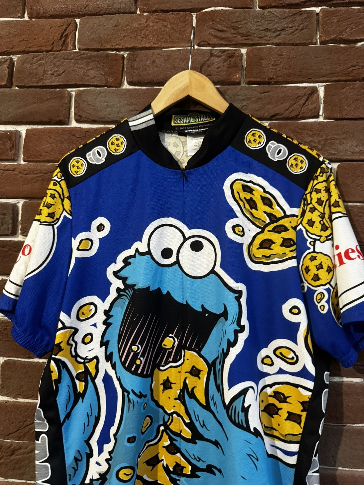 PEARL iZUMi Pearl Izumi Cookie Monster Vintage Bike Jersey Hype Street Size US L / EU 52-54 / 3 - 3 Thumbnail