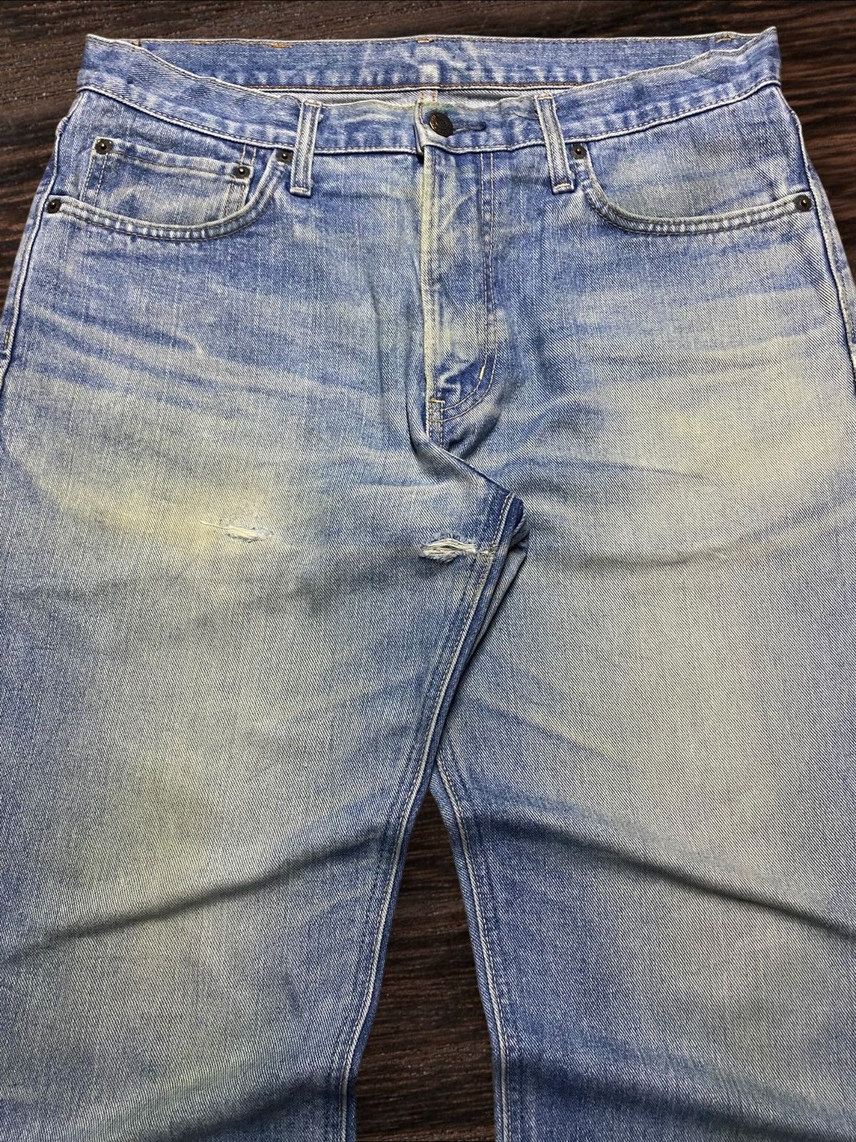 Edwin Vintage Edwin E 403 Grunge Distressed Jeans Size US 34 / EU 50 - 3 Thumbnail