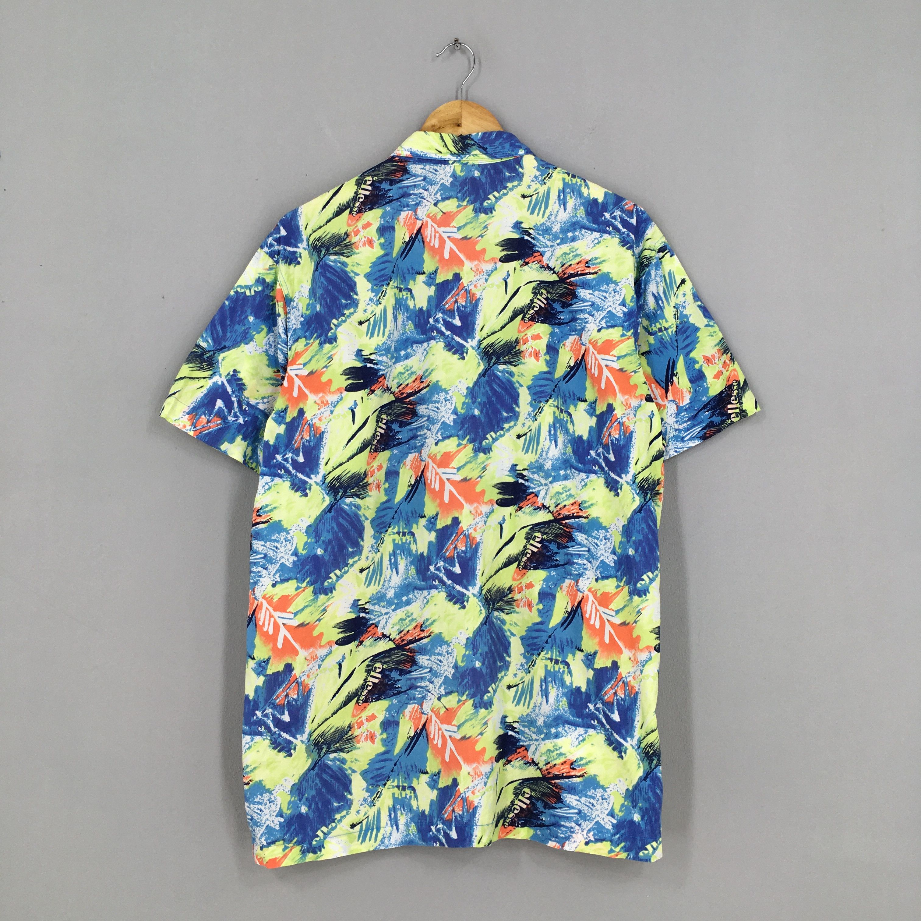 Ellesse Vintage Ellesse Hawaiian Aloha Shirts Medium Size US M / EU 48-50 / 2 - 8 Thumbnail