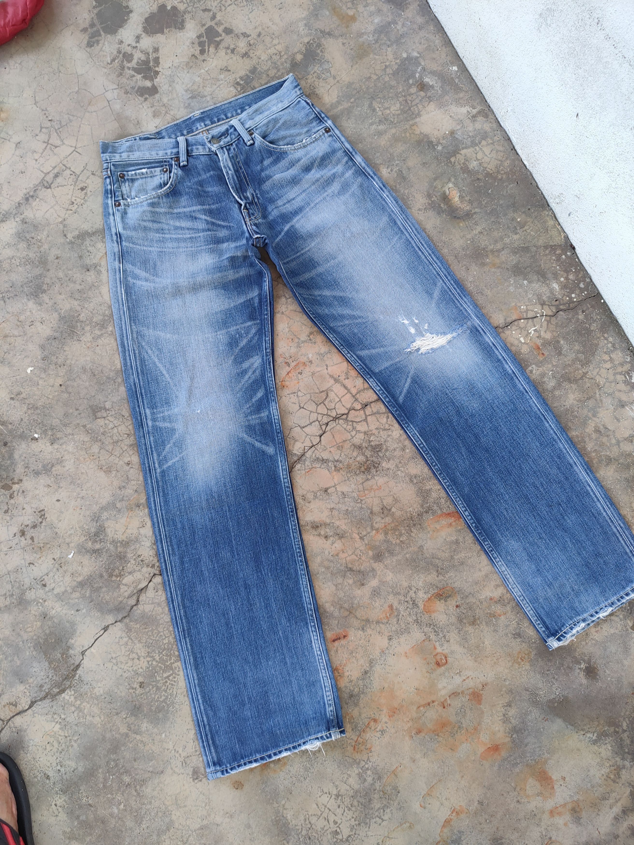 Levi's Vintage Clothing W30 VINTAGE LEVI'S 503 FADED RIPPED JEANS DENIM PANTS Size US 30 / EU 46 - 2 Thumbnail