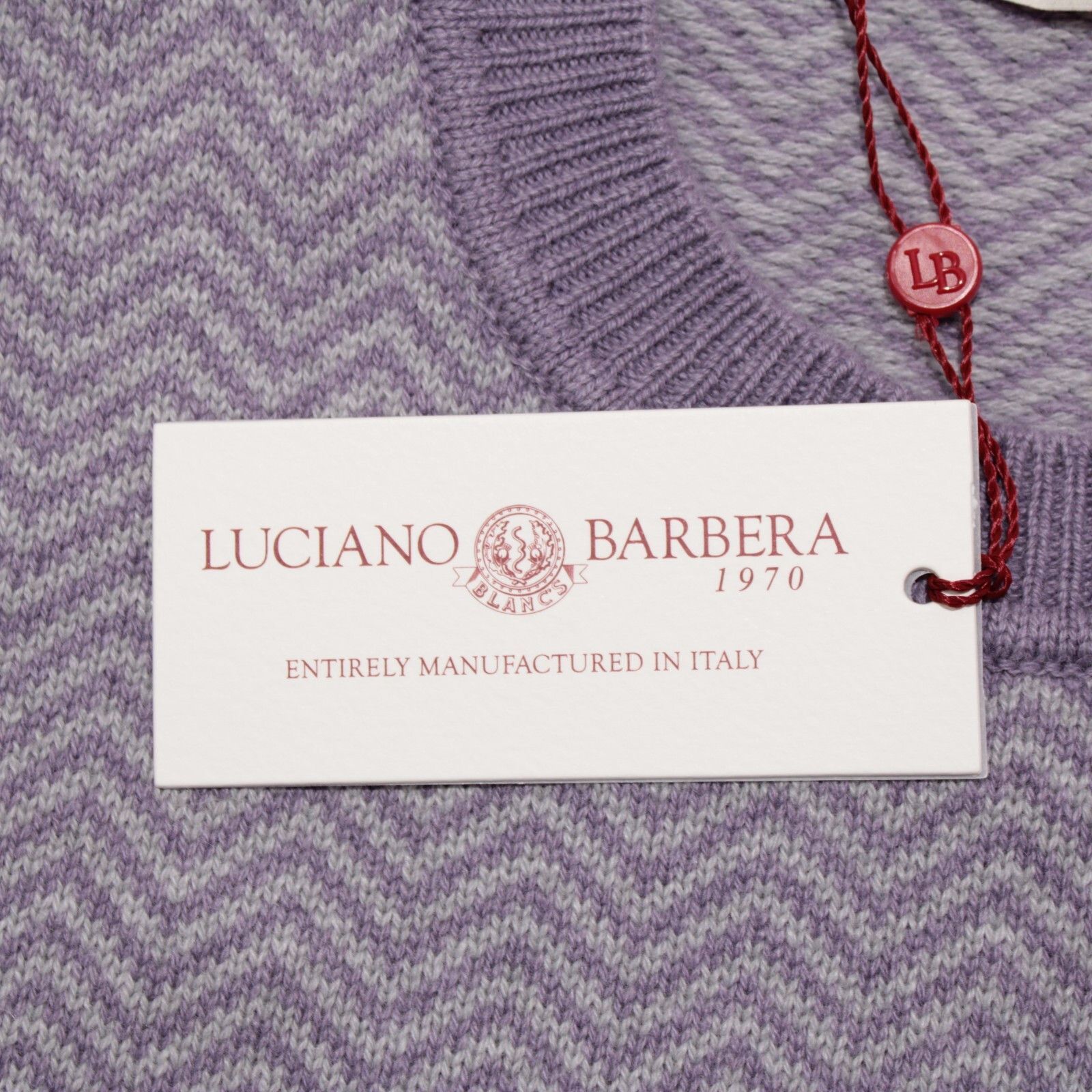 Luciano Barbera Luciano Barbera Sweater Size US XL in Purple Size US XL / EU 56 / 4 - 2 Thumbnail