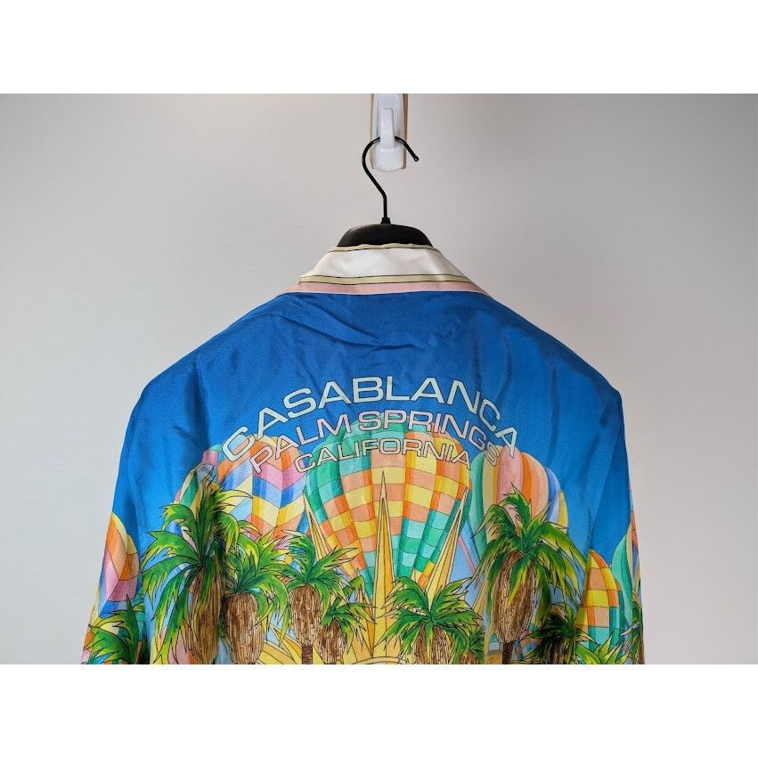 Casablanca o1rshd1 Silk Long Sleeve Cuban Collar Shirt in Psychedelic Size US XL / EU 56 / 4 - 12 Thumbnail