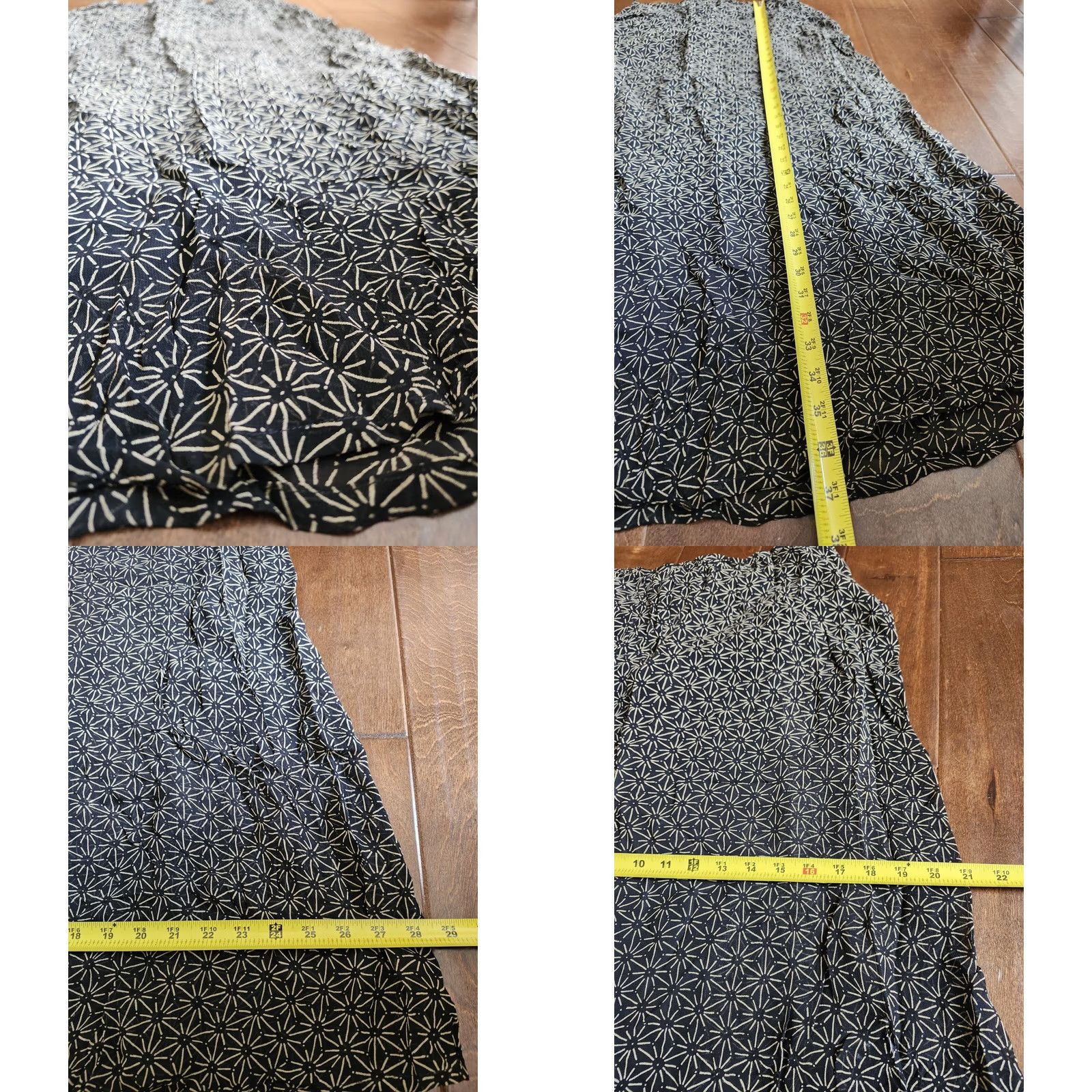 Merona Merona Women's Black White Skirt - Size 10 Skirt Regular 10 Black White Rayon Cotton Travel Casual Business Women Size 32" / US 10 / IT 46 - 8 Thumbnail