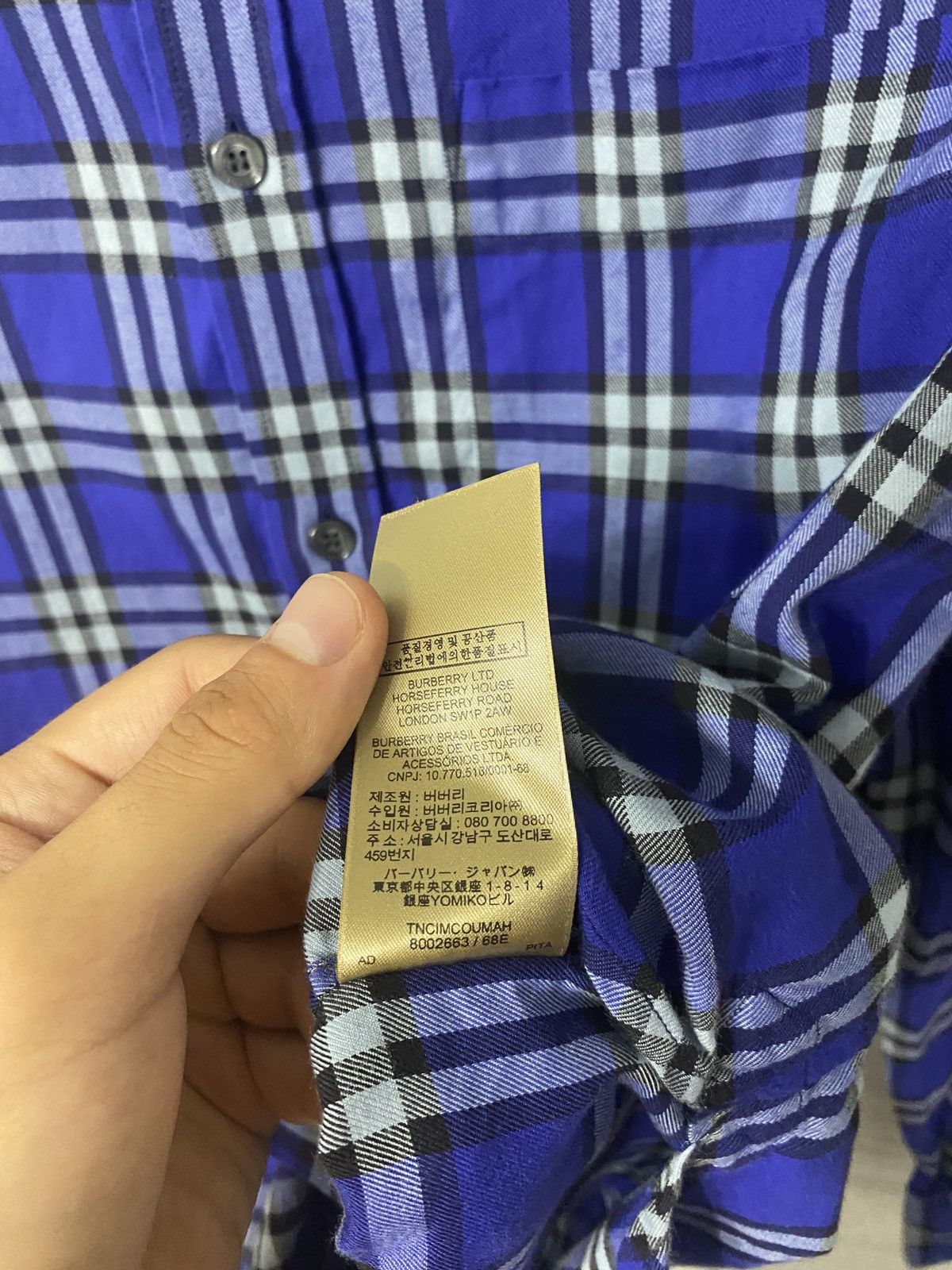 Burberry Burberry London England Plaid Nova Check Shirt Size US S / EU 44-46 / 1 - 7 Thumbnail