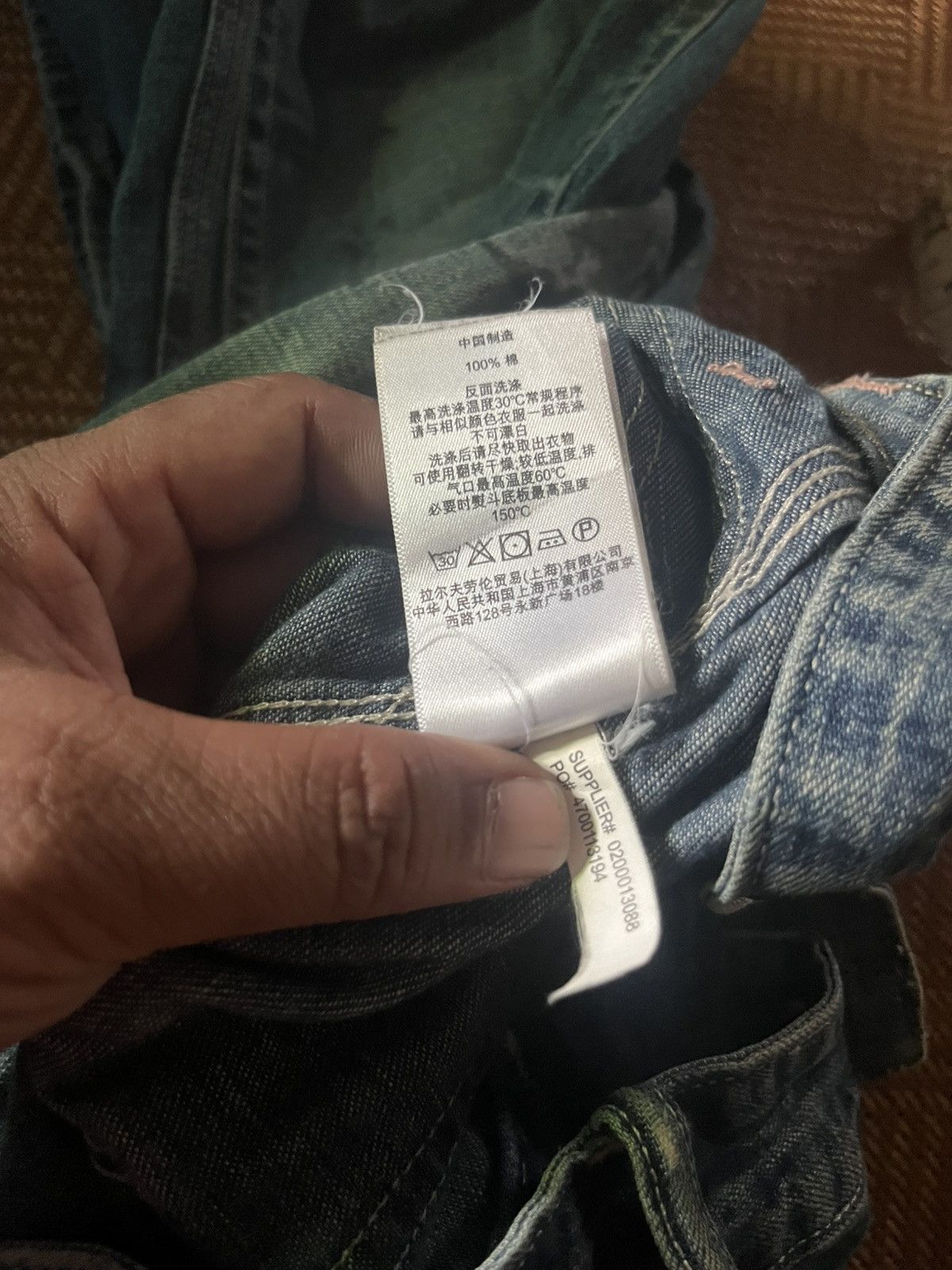 RRL Ralph Lauren Double RL & co Waist Overalls Double Knee Paint denim pants Size US 31 - 5 Thumbnail