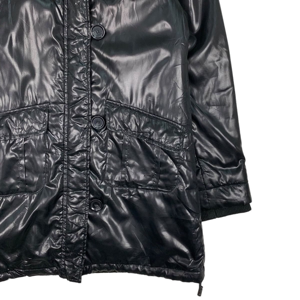 Fiorucci FLORUCCI Small Logo Black Puffer Down Youth Jacket #0971-C43 Size XXS / US 00 / IT 34 - 6 Thumbnail