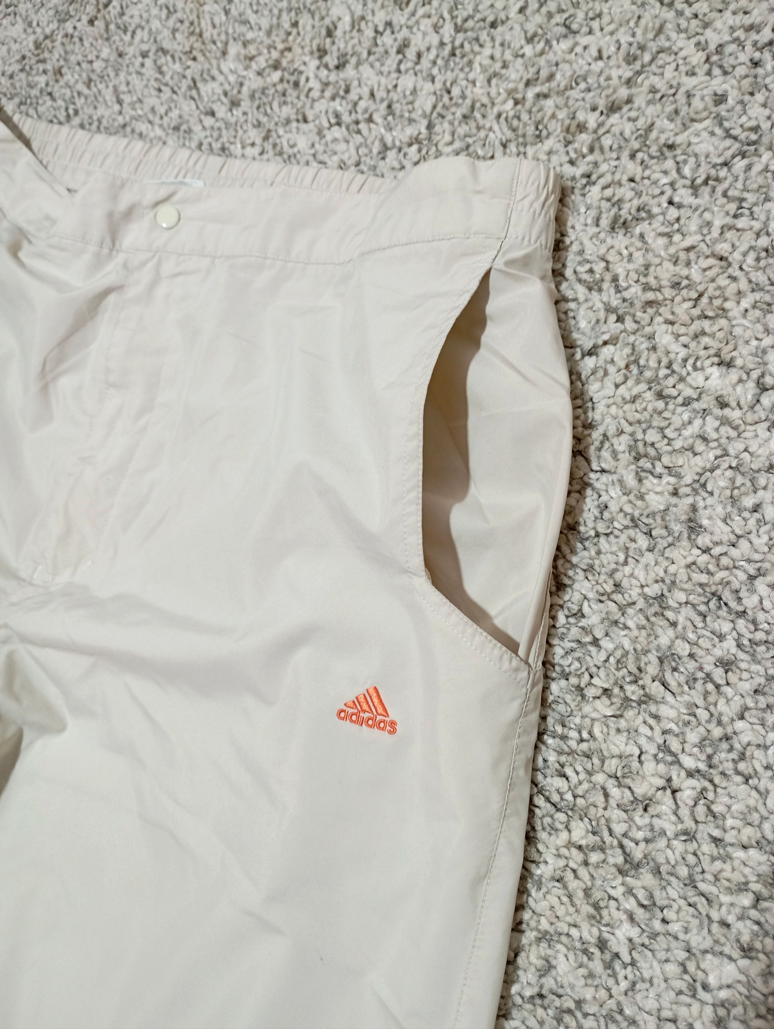 Adidas Adidas 00s Vintage Nylon Baggy Drill Joggers Pants Y2K Size US 33 - 9 Thumbnail