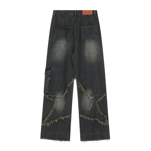 VIBE STAR Embroidered Denim Jeans Size US 30 / EU 46 - 7 Thumbnail