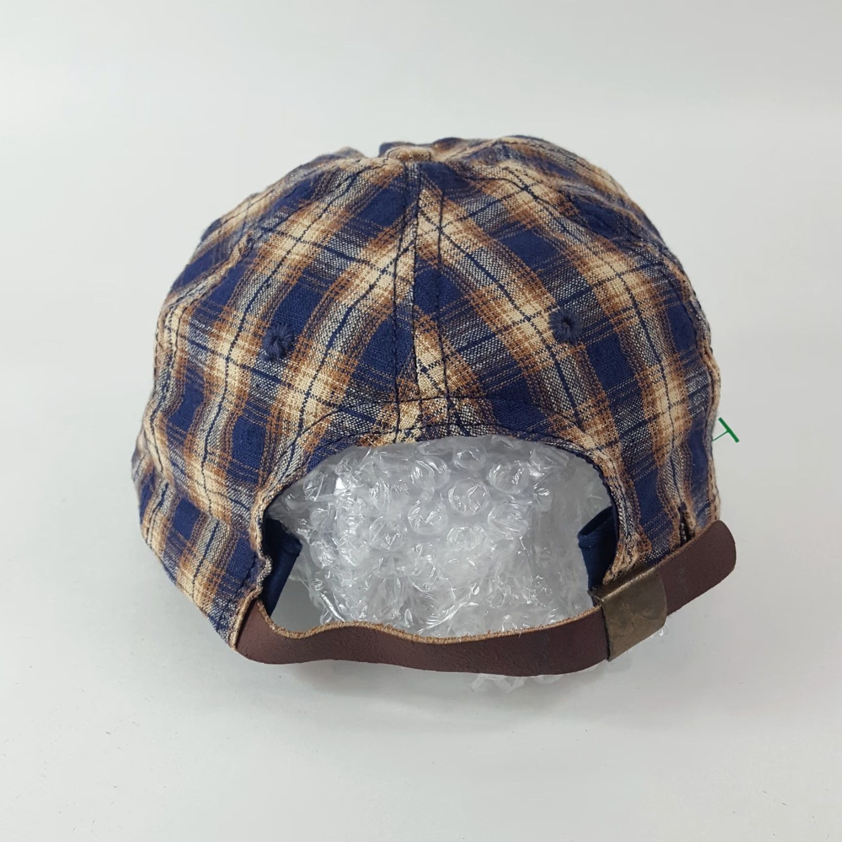 Disney VINTAGE Disney Mickey Mouse Plaid Baseball Cap Hat One Size Blue Adjustable Cartoon 90s Mens Size ONE SIZE - 5 Thumbnail