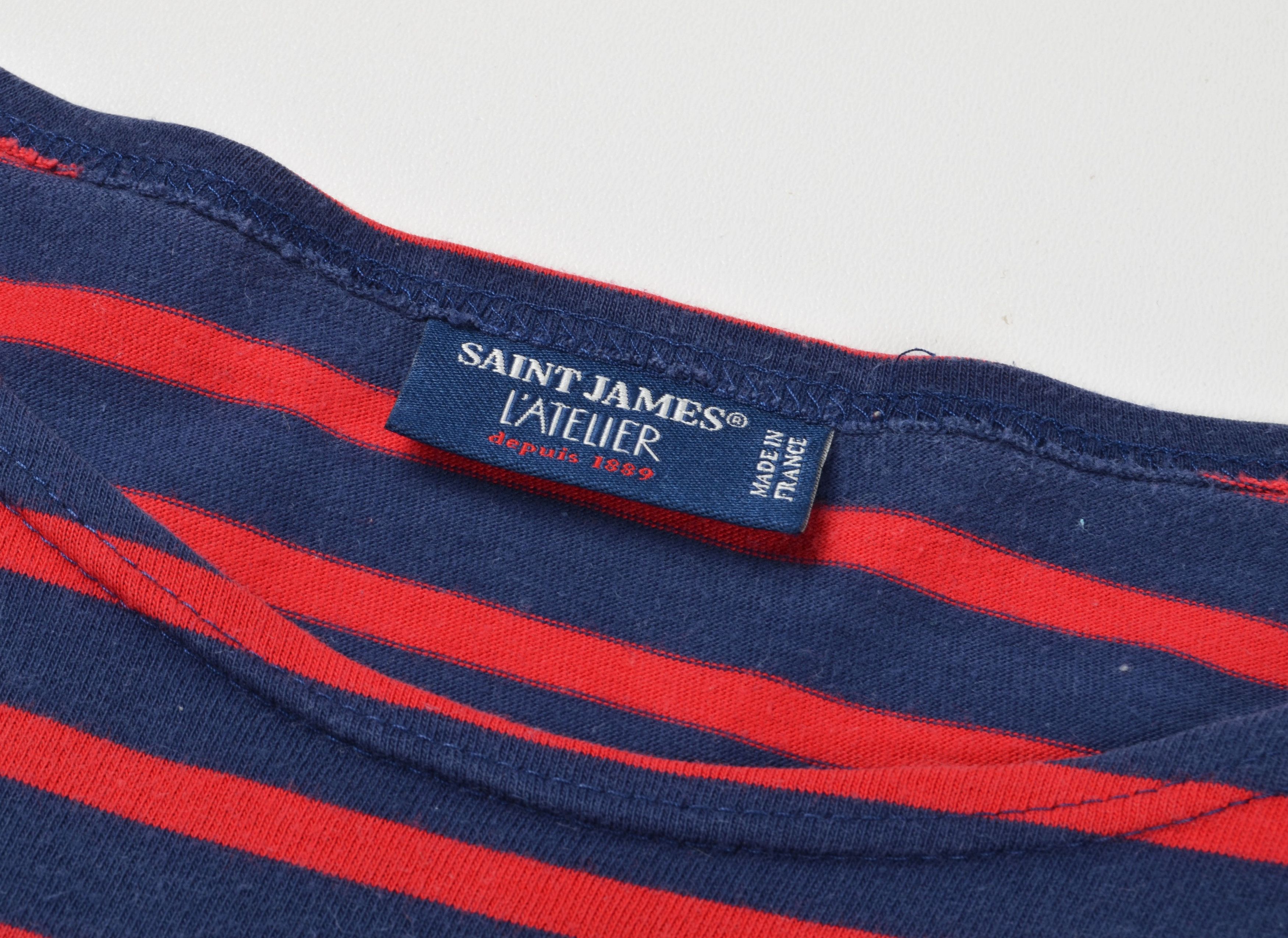 Saint James Saint James Women's Striped Long Sleeve Sailor Breton Shirt Size S / US 4 / IT 40 - 8 Thumbnail