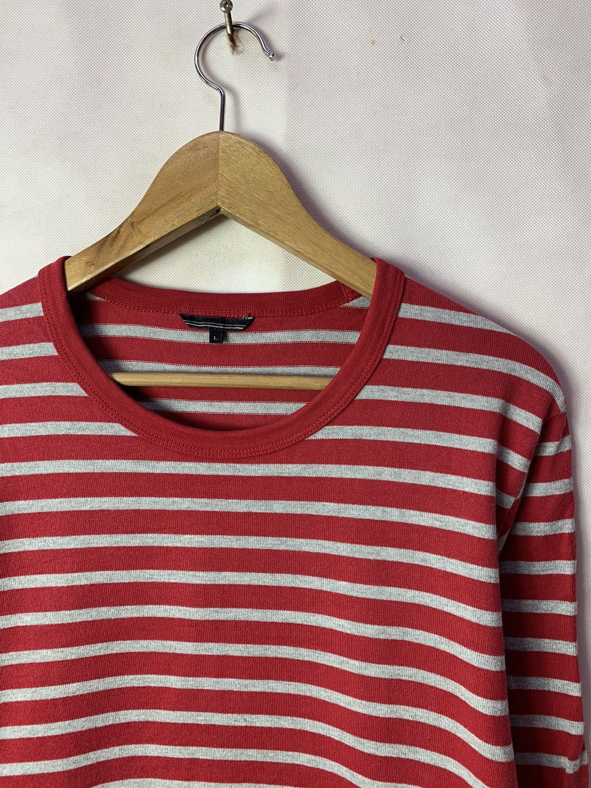 Japanese Brand × Uniqlo 🔥 Uniqlo Red Stripes Nirvana Kurt Cobain Grunge Style Size US M / EU 48-50 / 2 - 2 Thumbnail