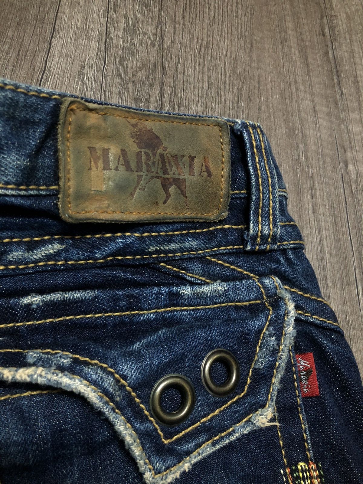 Hysteric Glamour × Japanese Brand WILD JEANS MARAXIA FLARE DISTRESSED DENIM Size 30" / US 8 / IT 44 - 13 Thumbnail