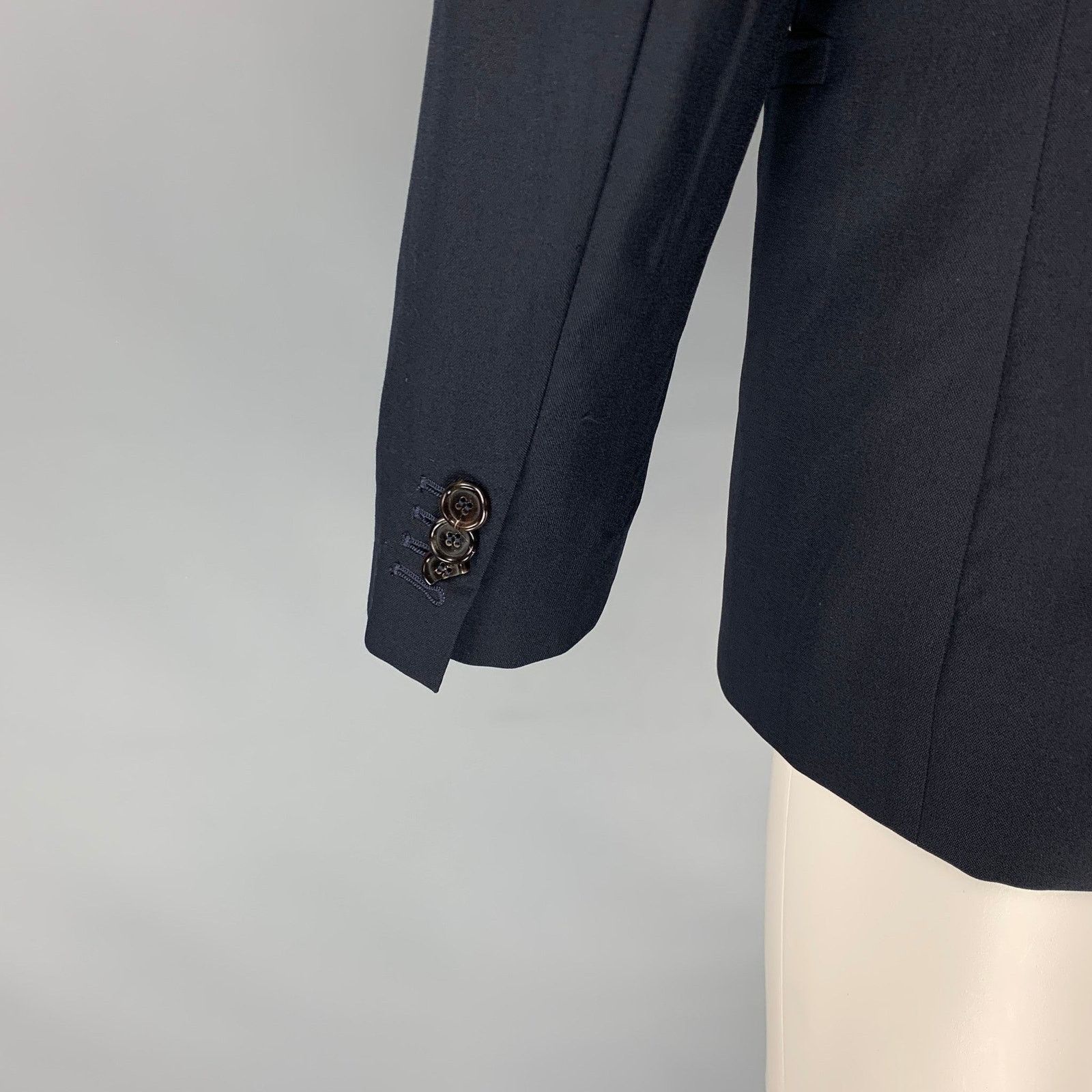 Marni MARNI Size 40 Navy Wool Notch Lapel Sport Coat Size 40R - 5 Thumbnail