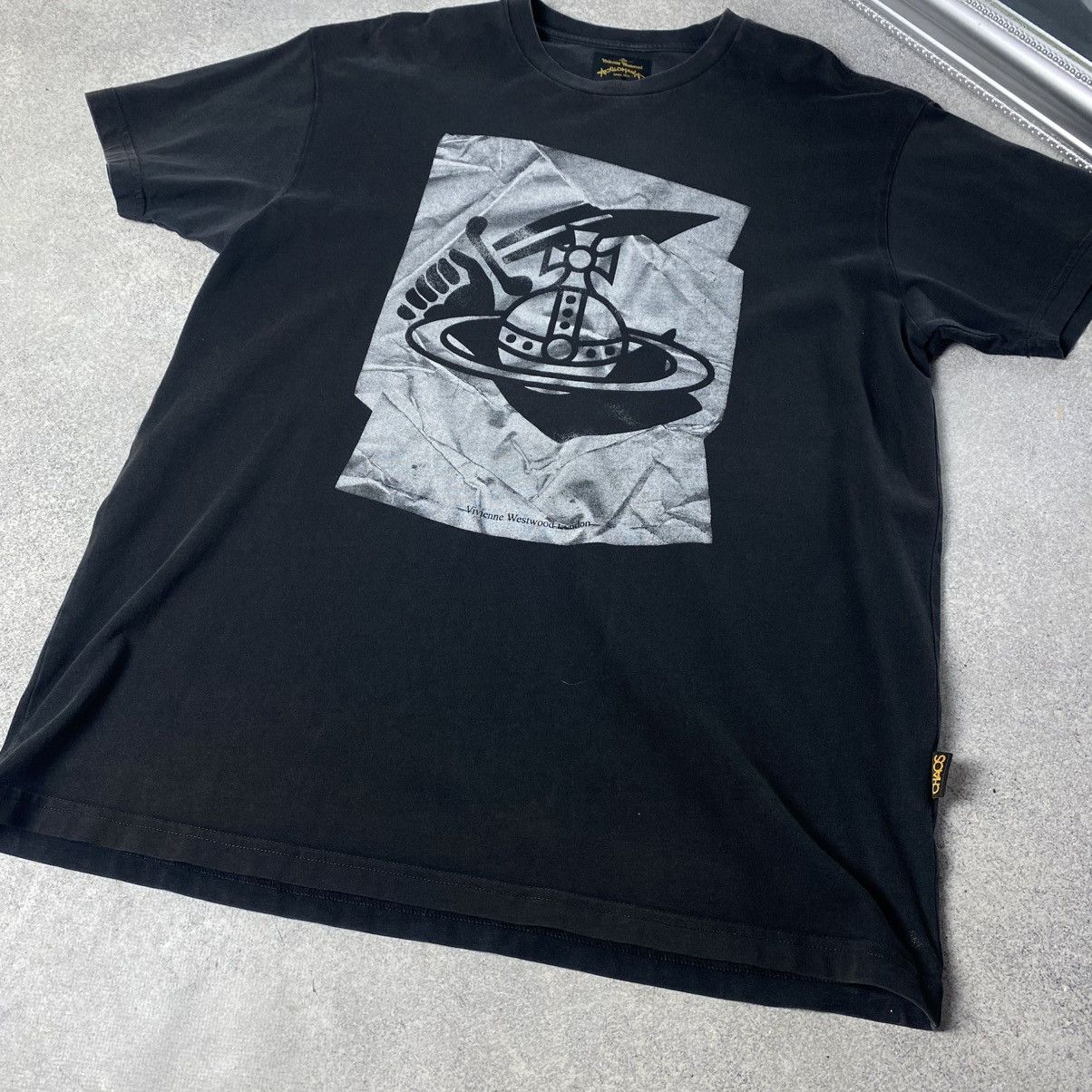 Vivienne Westwood Vivienne Westwood Big Logo Vintage T shirt Luxury Chaos Size US XL / EU 56 / 4 - 5 Thumbnail