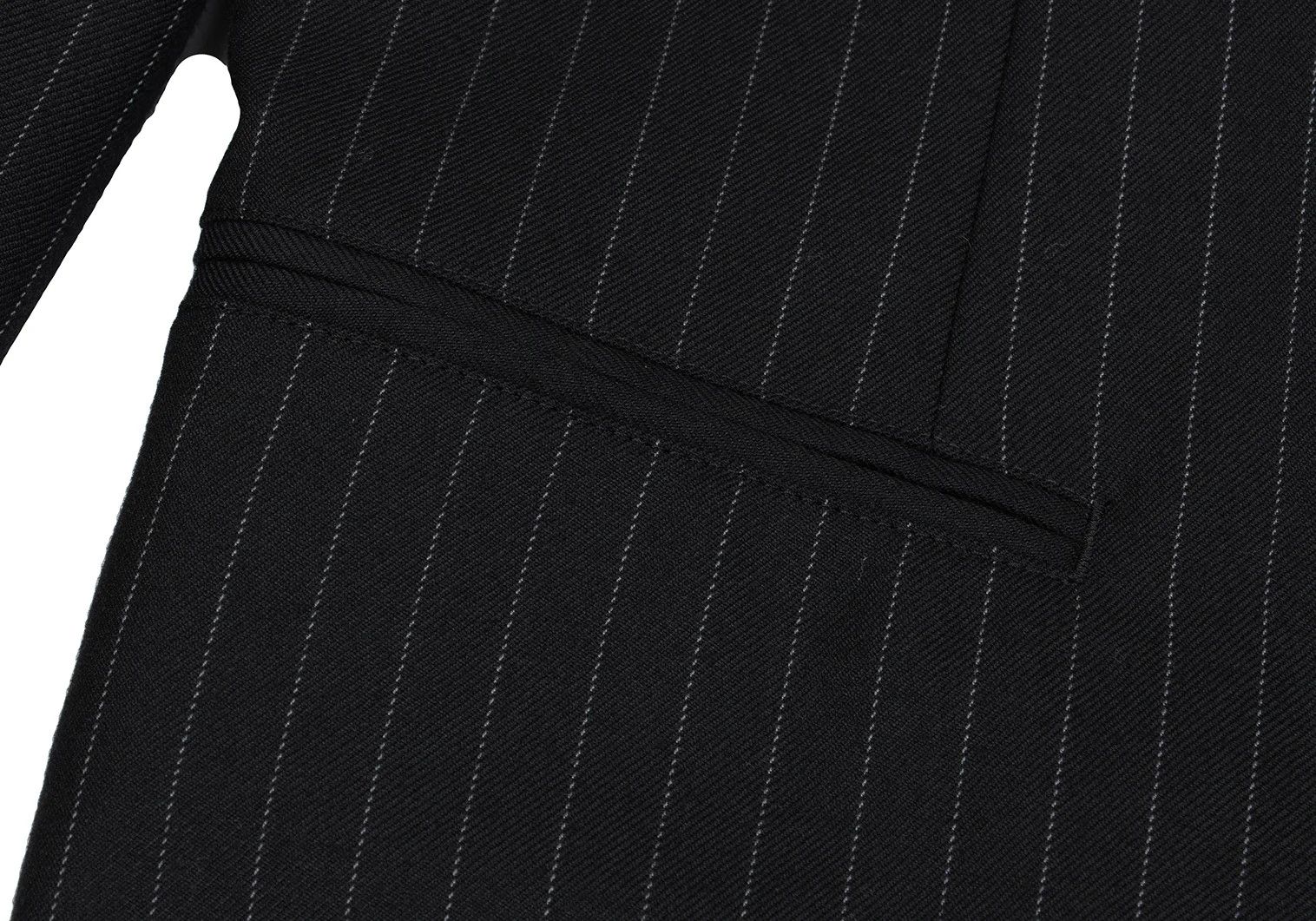 Yohji Yamamoto YOHJI YAMAMOTO COSTUME D'HOMME Wool Chalk Stripe Jacket Size US M / EU 48-50 / 2 - 10 Thumbnail