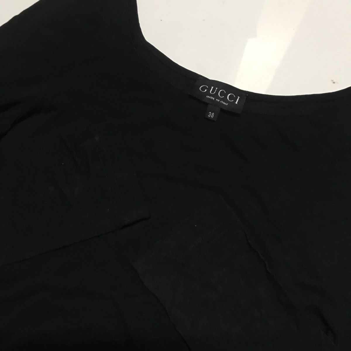 Gucci Gucci Black Viscose Assymetric Design Long Sleeve Size XS / US 0-2 / IT 36-38 - 3 Thumbnail