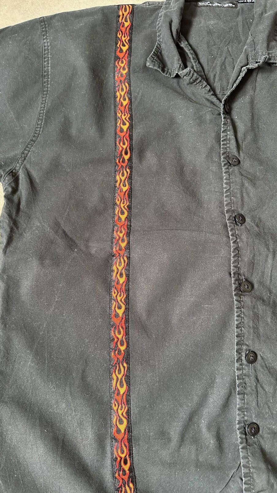Vintage VINTAGE NO BOUNDARIES FLAME SHIRT Size US L / EU 52-54 / 3 - 2 Thumbnail