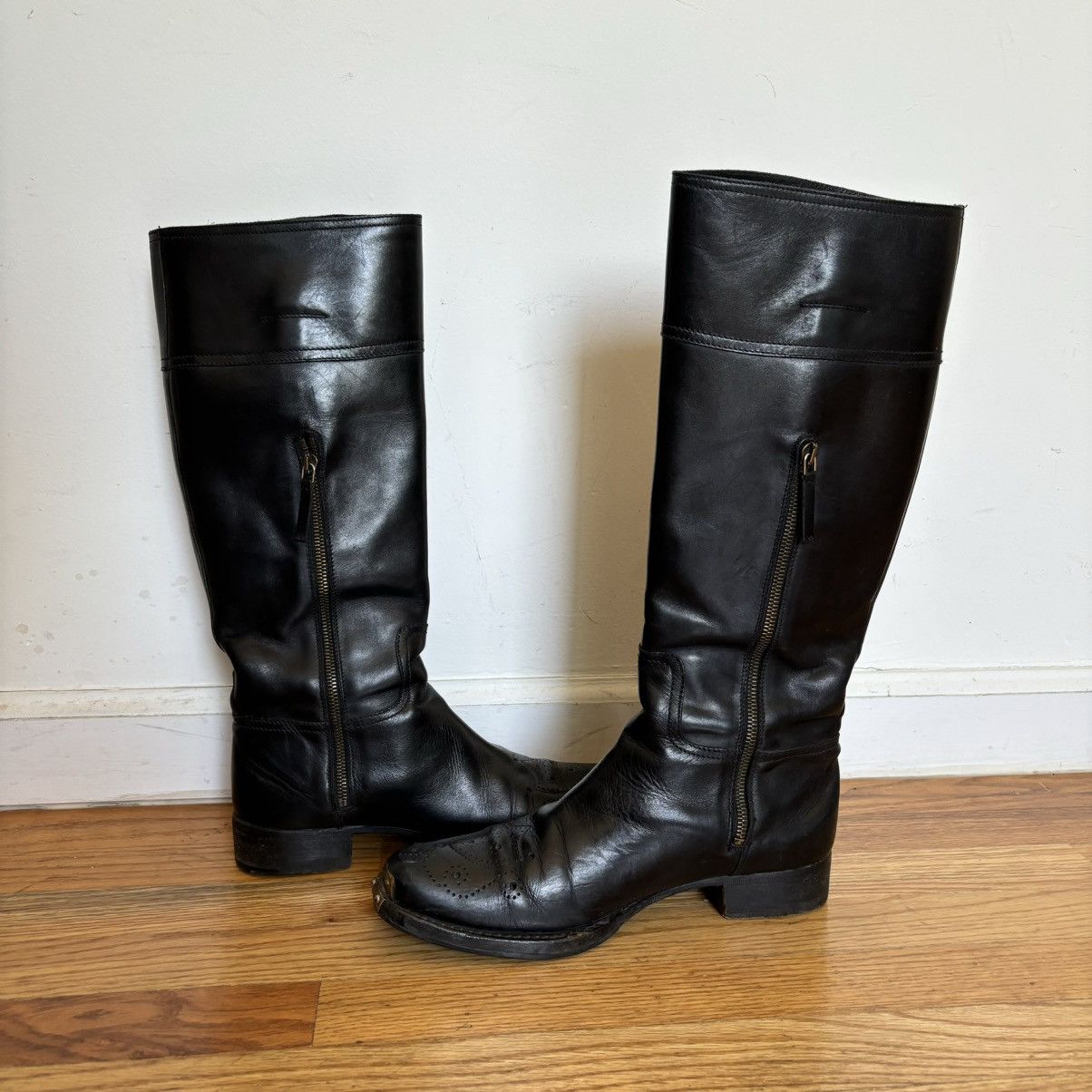 Miu Miu FW2006 Steel Toe Western Boots Size US 8.5 / IT 38.5 - 5 Thumbnail