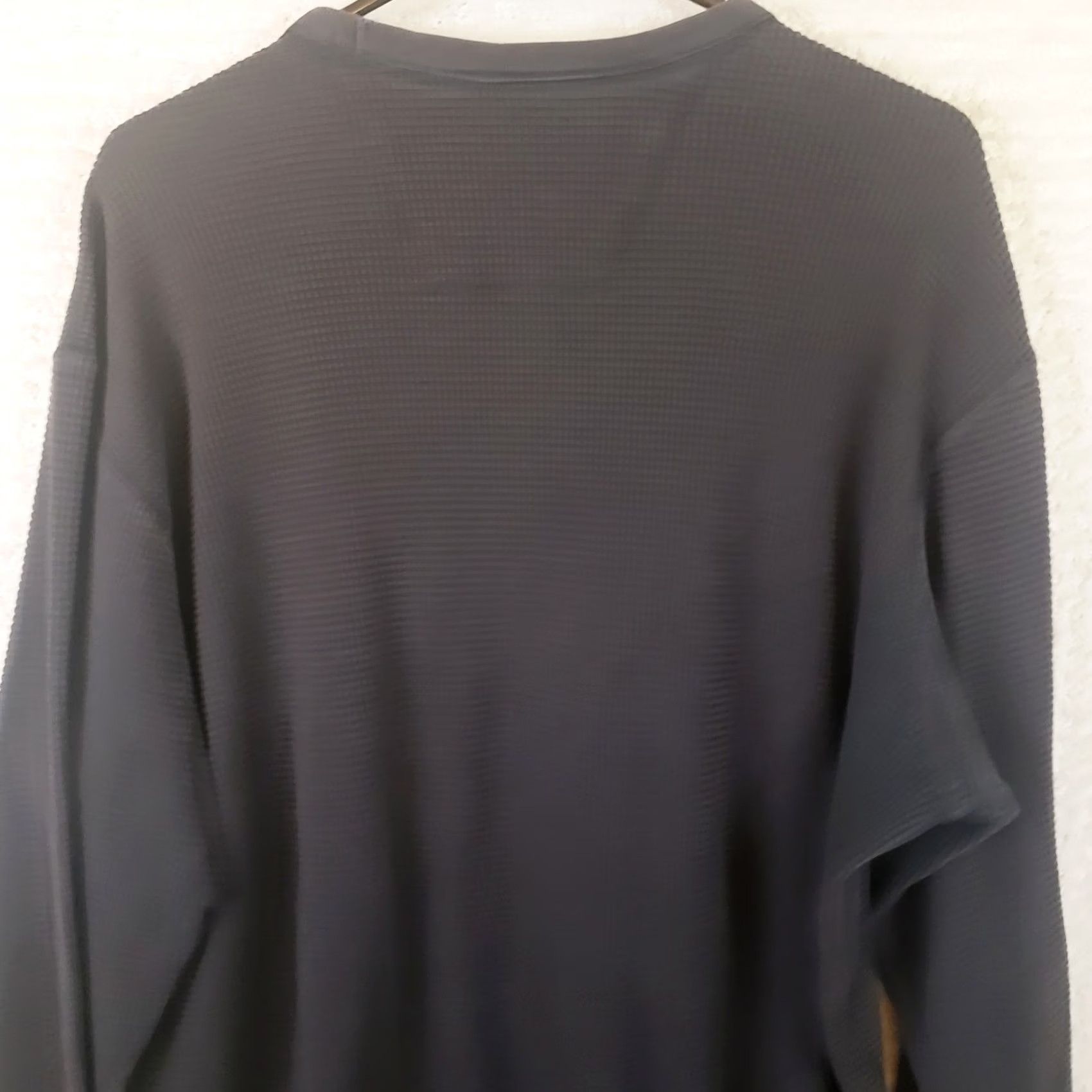 Eddie Bauer Eddie Bauer Men L Tall Black Waffle Knit Thermal Crewneck Long Sleeve Shirt Size US L / EU 52-54 / 3 - 7 Thumbnail