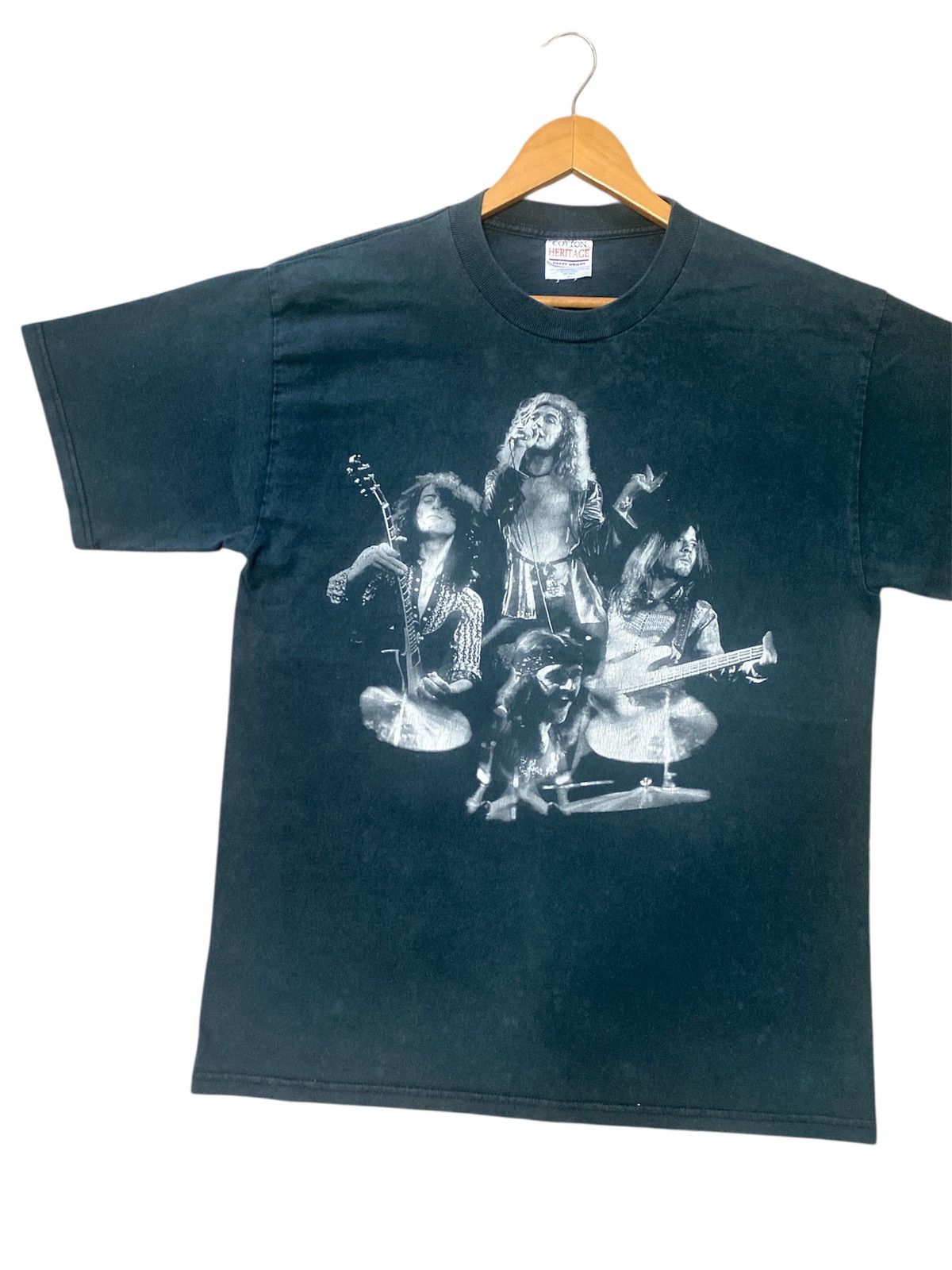 Band Tees × Led Zeppelin × Vintage 💸BINDING OFFER💸VINTAGE LED ZEPPELIN ZOSO SHIRT TEE💥 Size US L / EU 52-54 / 3 - 3 Thumbnail