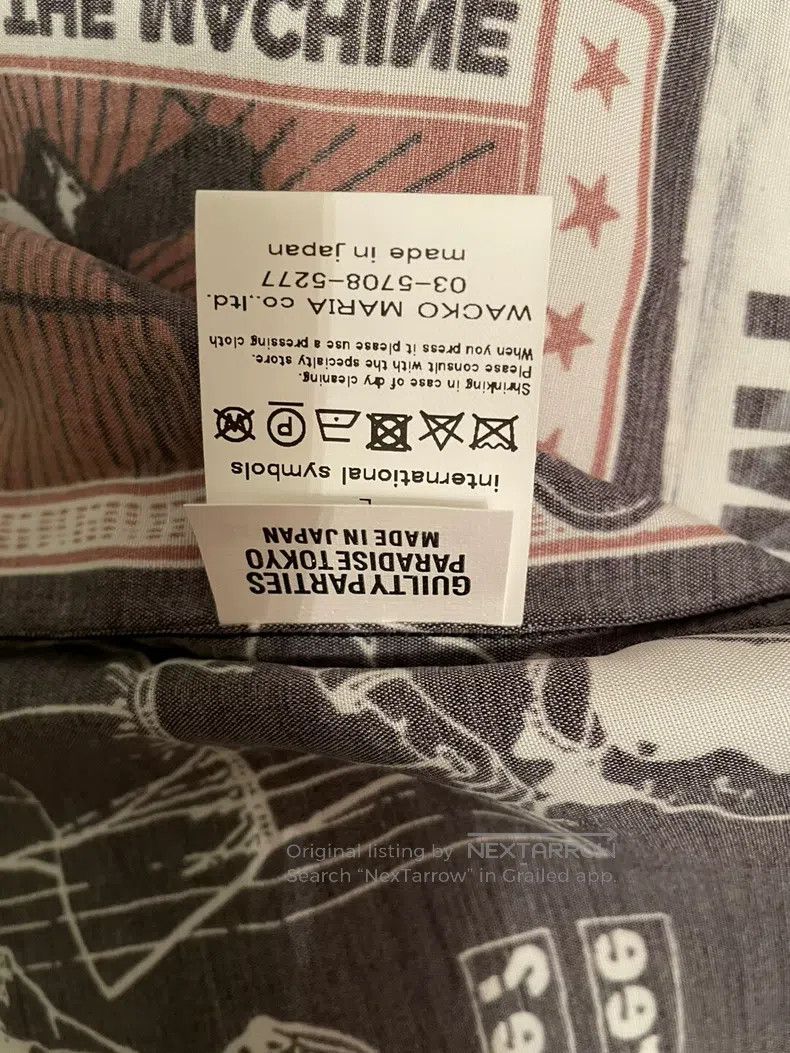 Wacko Maria Wacko Maria 20ss rage co-branded shirt Size US L / EU 52-54 / 3 - 4 Thumbnail