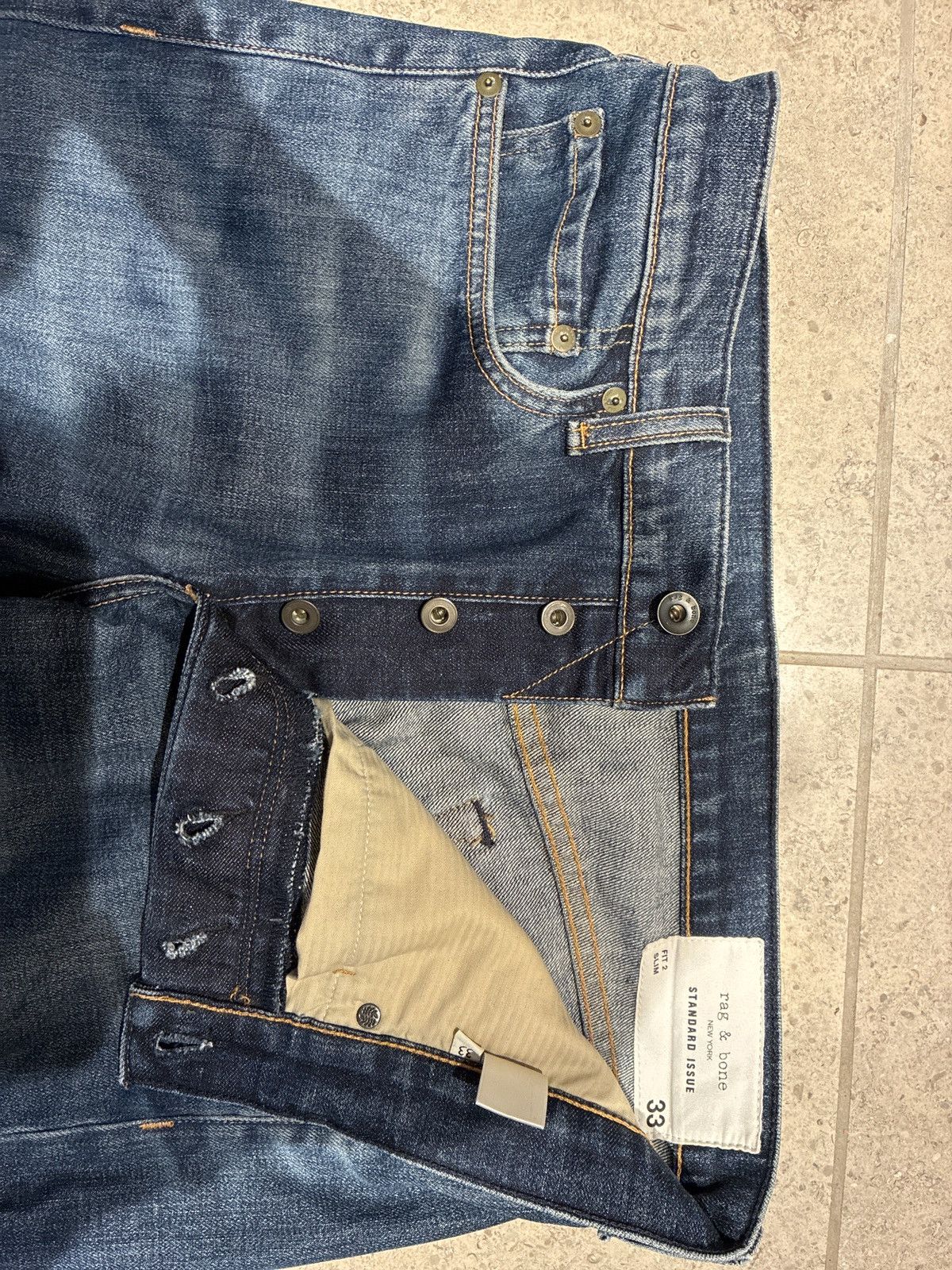 Rag & Bone Rag & Bone Blue Denim Jeans Size US 33 - 6 Thumbnail