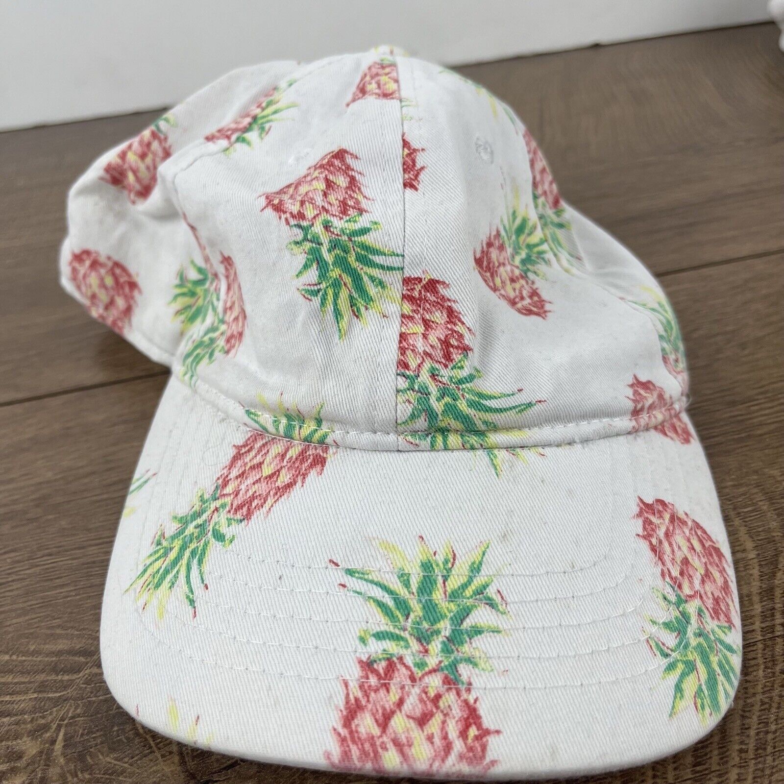 Other Pineapple Adjustable Hat White Pineapple Adjustable Hat Adul Size ONE SIZE - 5 Thumbnail