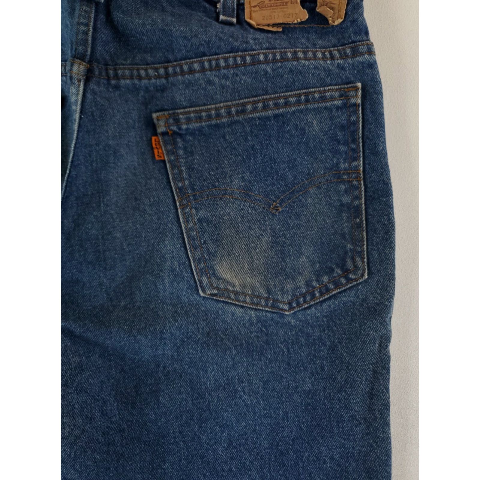 Levi's VINTAGE Levi's 517 Jeans Bootcut Blue Mens 32x31 Actual Orange Tab 80s 34x32 (32x31) Size US 32 / EU 48 - 5 Thumbnail