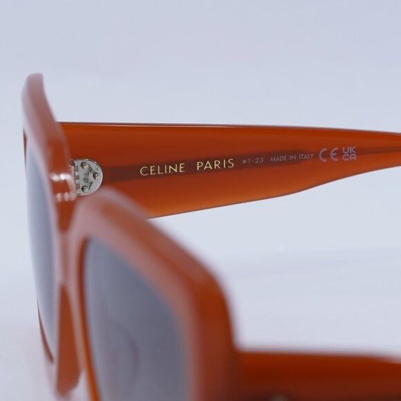 Celine 🕶️ New Celine CL40263I 42F Sunglasses - Shiny Orange Frame Size ONE SIZE - 9 Thumbnail