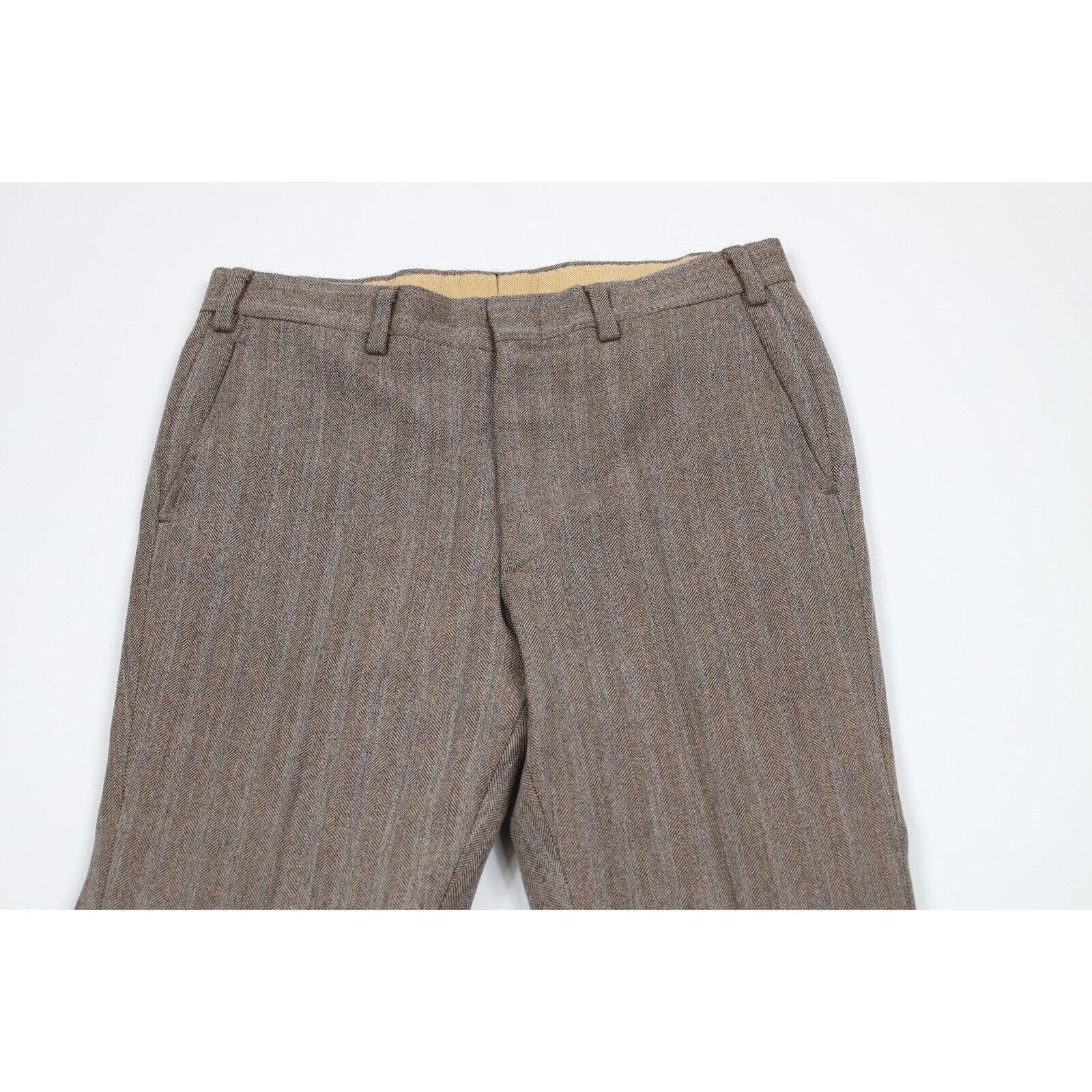 Vintage Vintage 70s 2 Piece Wool Wedding Suit Bell Bottoms Size 40R - 12 Thumbnail