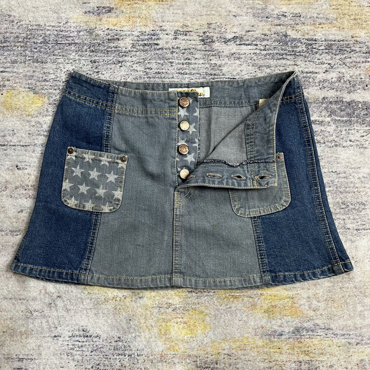 Hysteric Glamour × Japanese Brand × Le Grande Bleu (L.G.B.) Vintage y2k 90s Hysteric Glamour star mini skirt Size 28" / US 6 / IT 42 - 9 Thumbnail