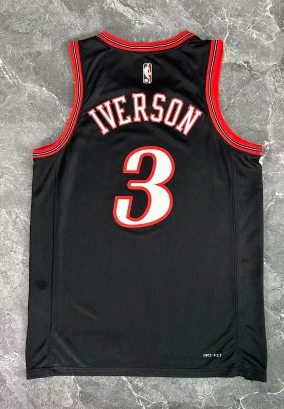 NBA Philadelphia 76ers #3 Allen Iverson Jersey 26 Size US M / EU 48-50 / 2 - 2 Thumbnail