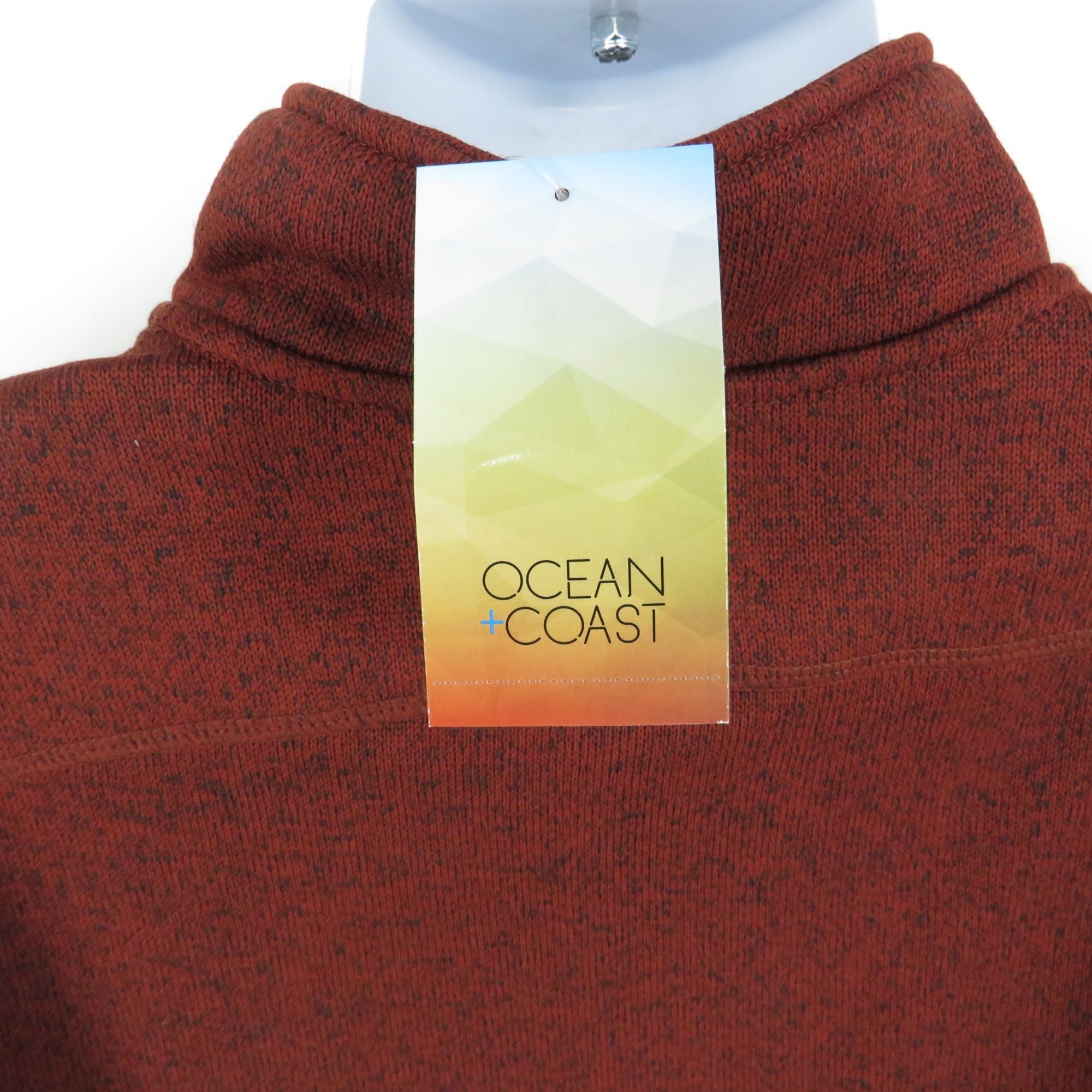 Other Ocean & Coast Men's Brickyard Red Full-Zip Jacket LT NWT $7 Size US L / EU 52-54 / 3 - 5 Thumbnail