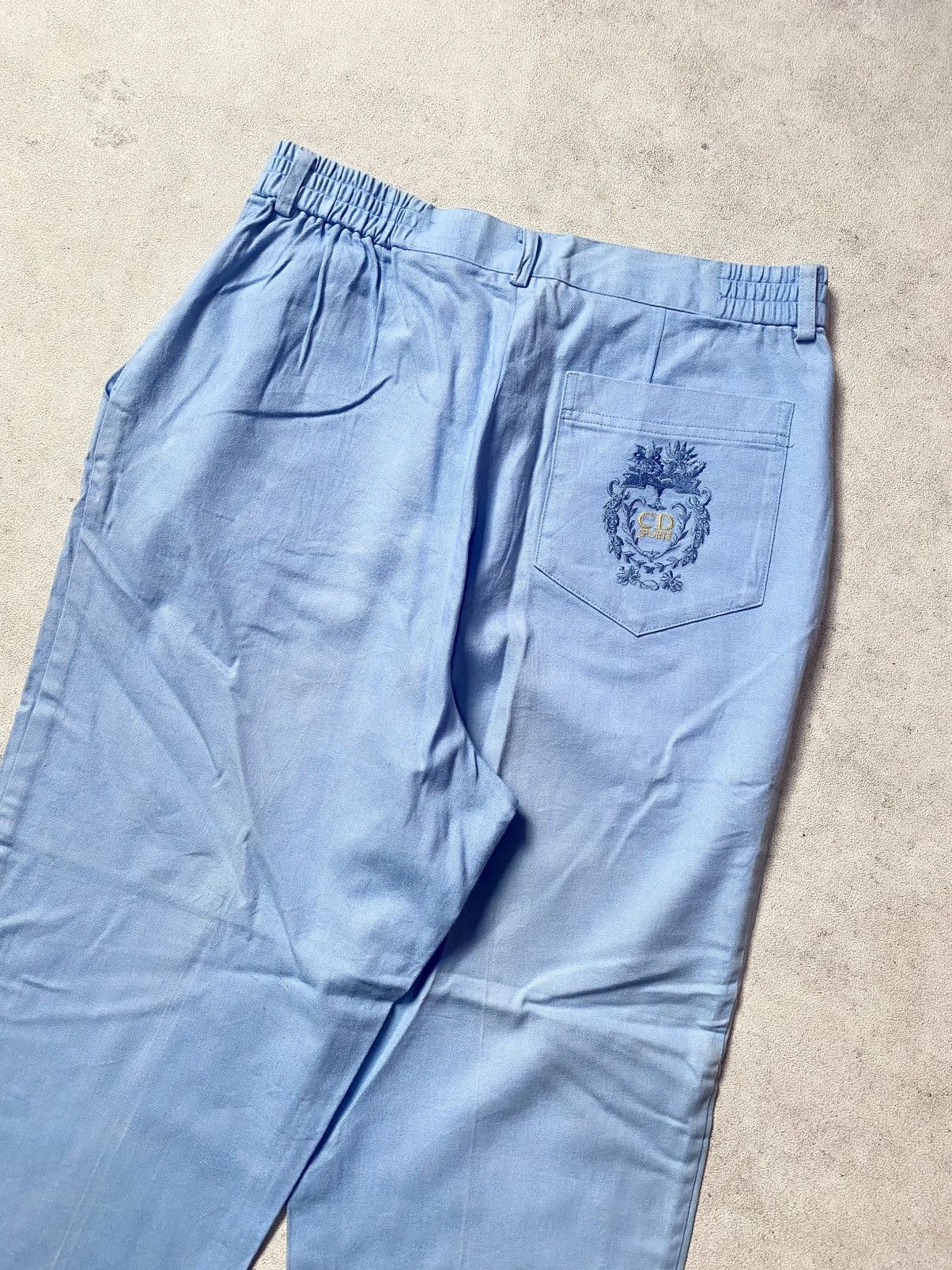 Christian Dior Monsieur Vintage christian dior sports blue trouser Size 29" - 9 Thumbnail