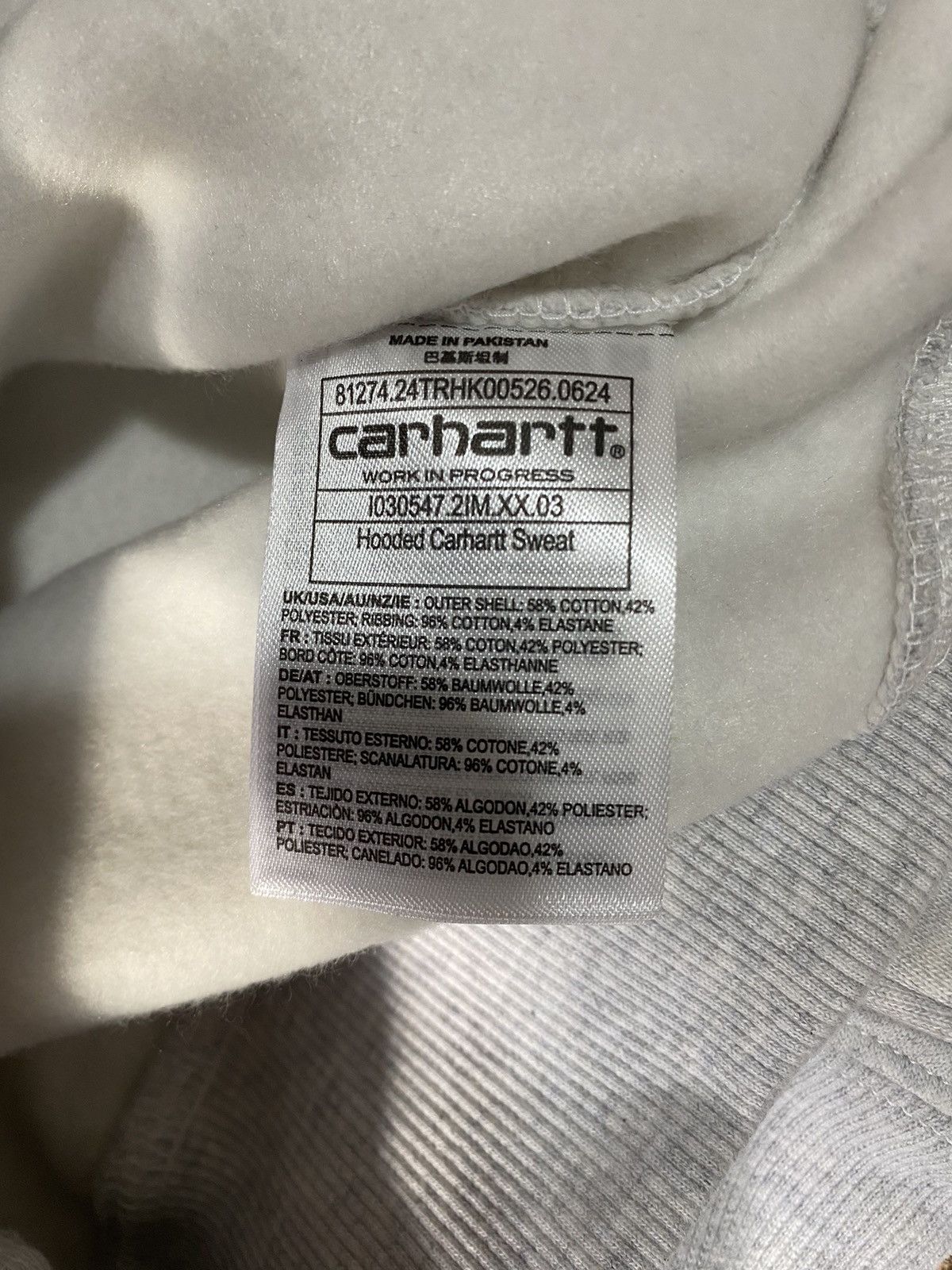 Carhartt Wip Carhartt Wip Open store Shibuya sweatshirt size M gray white Size US M / EU 48-50 / 2 - 7 Thumbnail