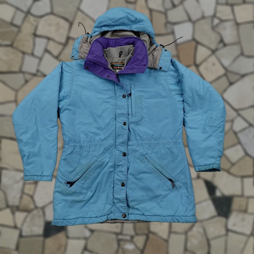 Vintage Vintage LL Bean Jacket Womens Small Blue Penobscot Rain Coat Waterproof Parka - Brand New Condition Size S / US 4 / IT 40 - 1 Thumbnail