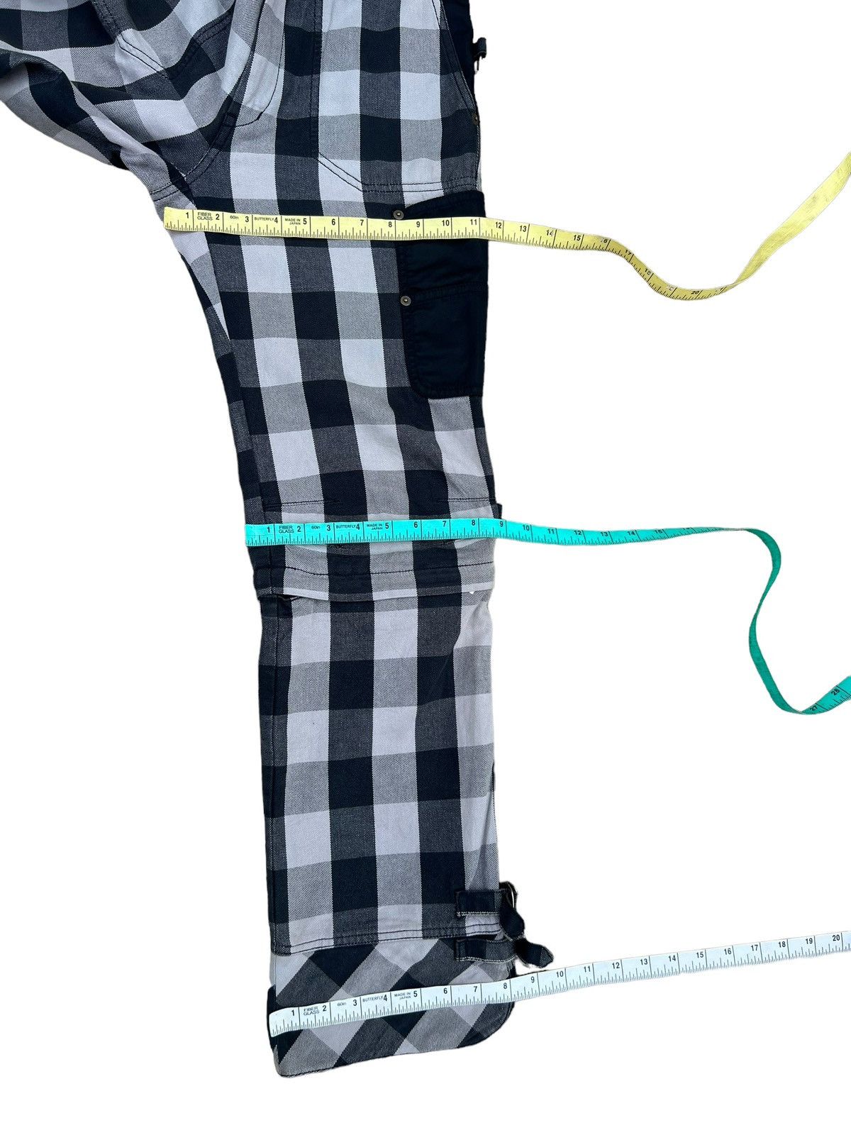Japanese Brand VTG BATSU BOYS Japan Plaid Check Modular Bondage Trouser Size US 29 - 7 Thumbnail