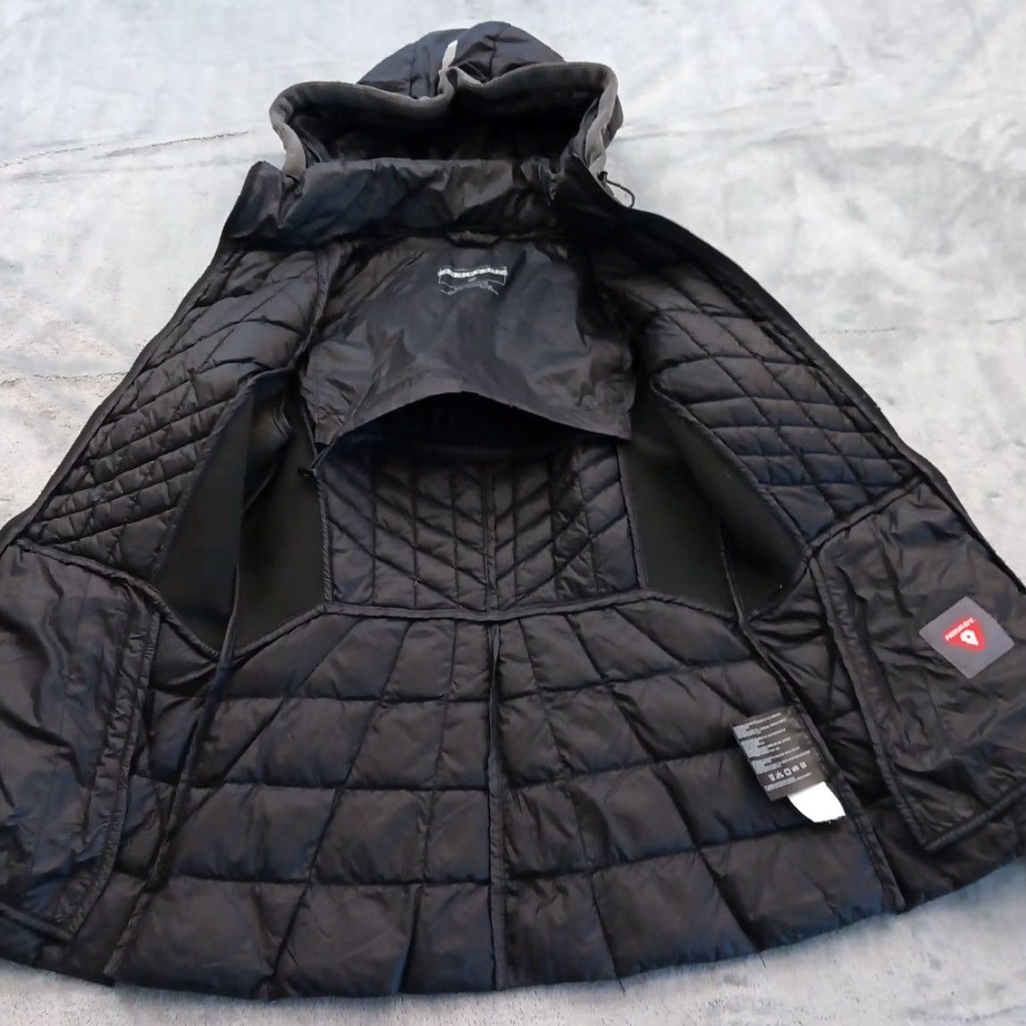Vintage Bernardo Jacket Womens XS Black Gray Quilted Down Hooded Packable Size XS / US 0-2 / IT 36-38 - 5 Thumbnail
