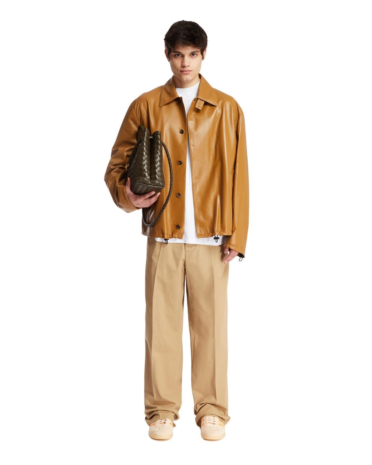 Bottega Veneta 💥$8.3K VALUE💥 Brown Leather Jacket Size US M / EU 48-50 / 2 - 2 Thumbnail