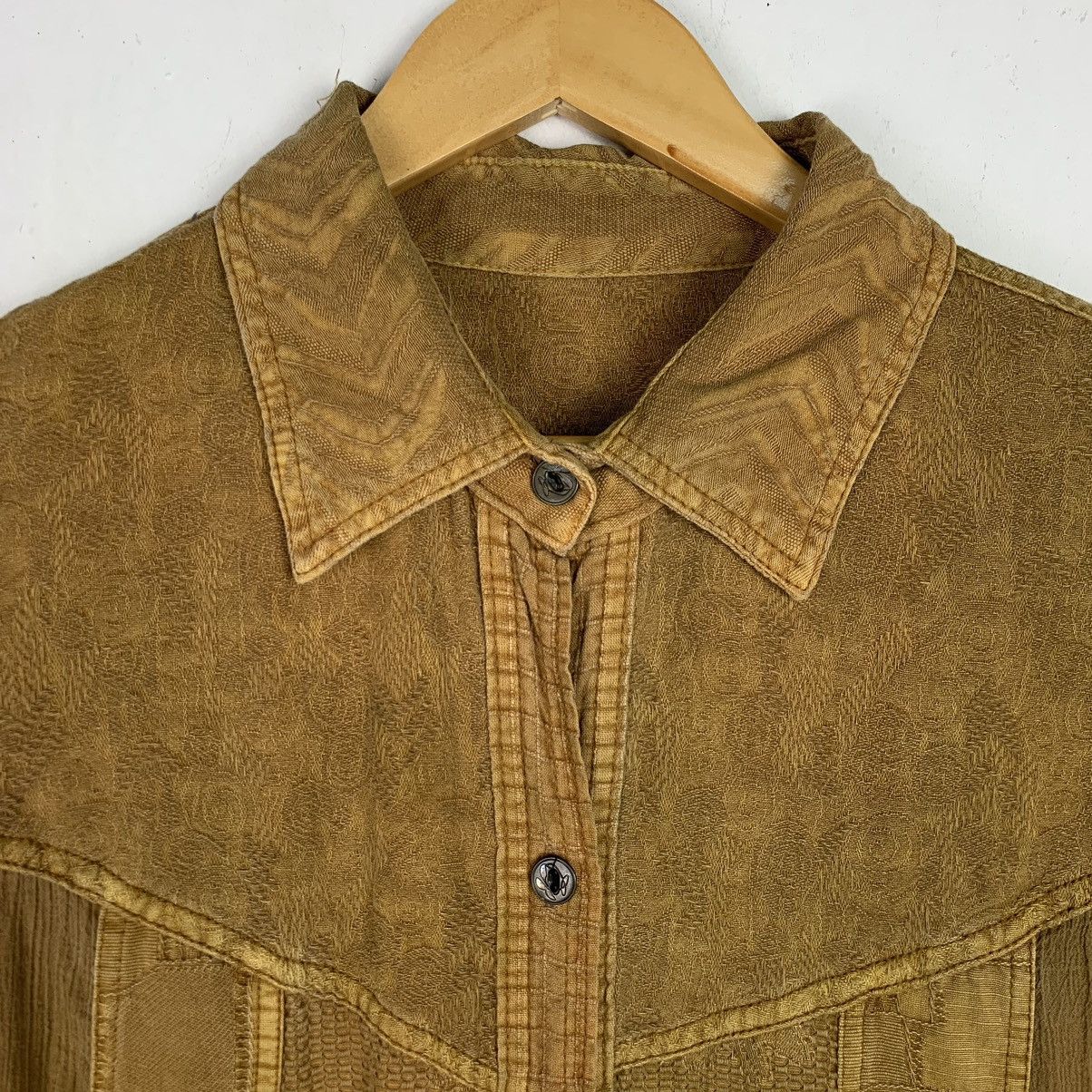Japanese Brand × Vintage Vintage Japanese Brand RARE Button Up Shirt Size US XXL / EU 58 / 5 - 2 Thumbnail
