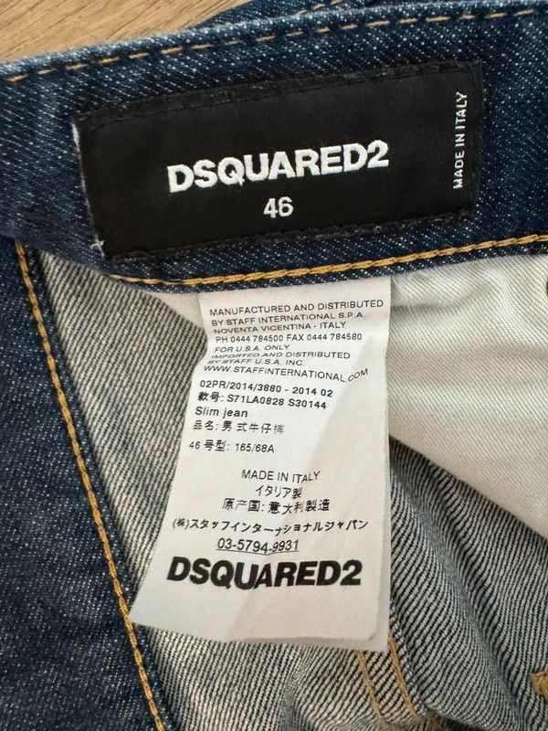 Dsquared2 Dsquared2 Slim Jean Jeans Italy size 46 Navy Denim like new Size US 30 / EU 46 - 16 Thumbnail