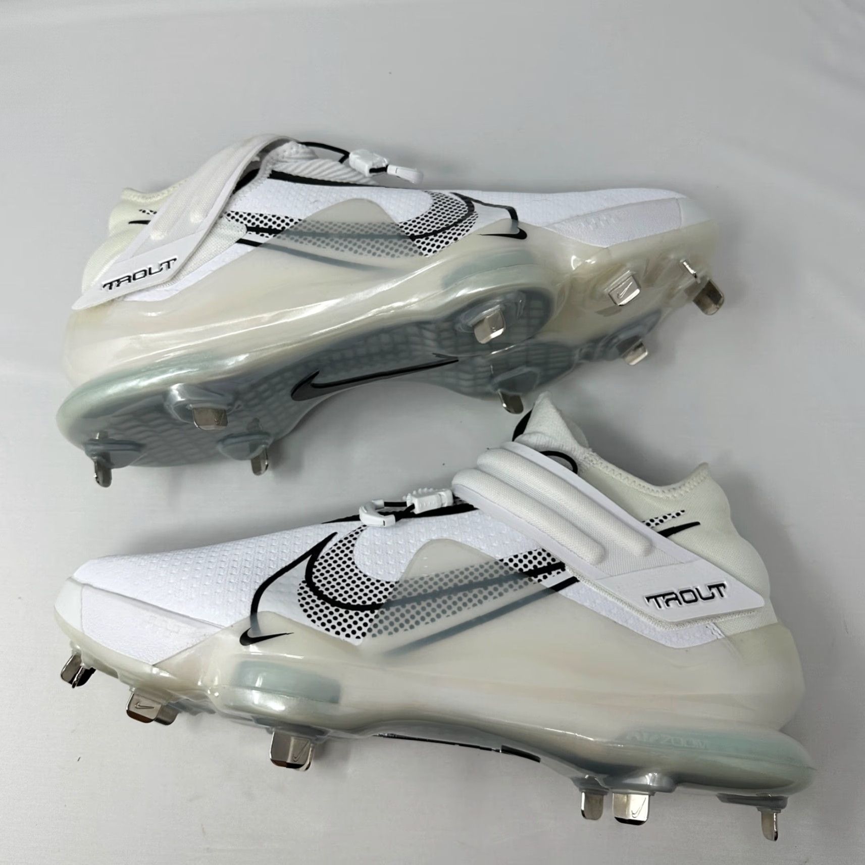 Nike Force Zoom Trout 7 Mens Baseball Cleats CI3134 White Black 13 USB?