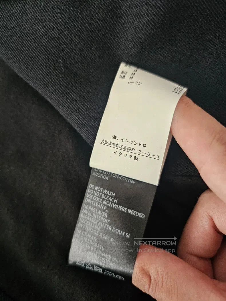 Ann Demeulemeester Ann Demeulemeester Men's Wool Trench Coat. Size US L / EU 52-54 / 3 - 8 Thumbnail