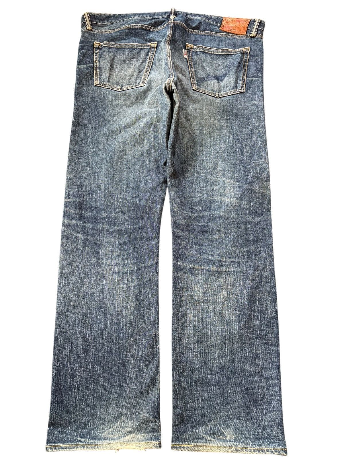 Studio D'Artisan Vintage Japanese Brand Mud Wash Loose Selvedge Jeans Size 39" - 2 Thumbnail