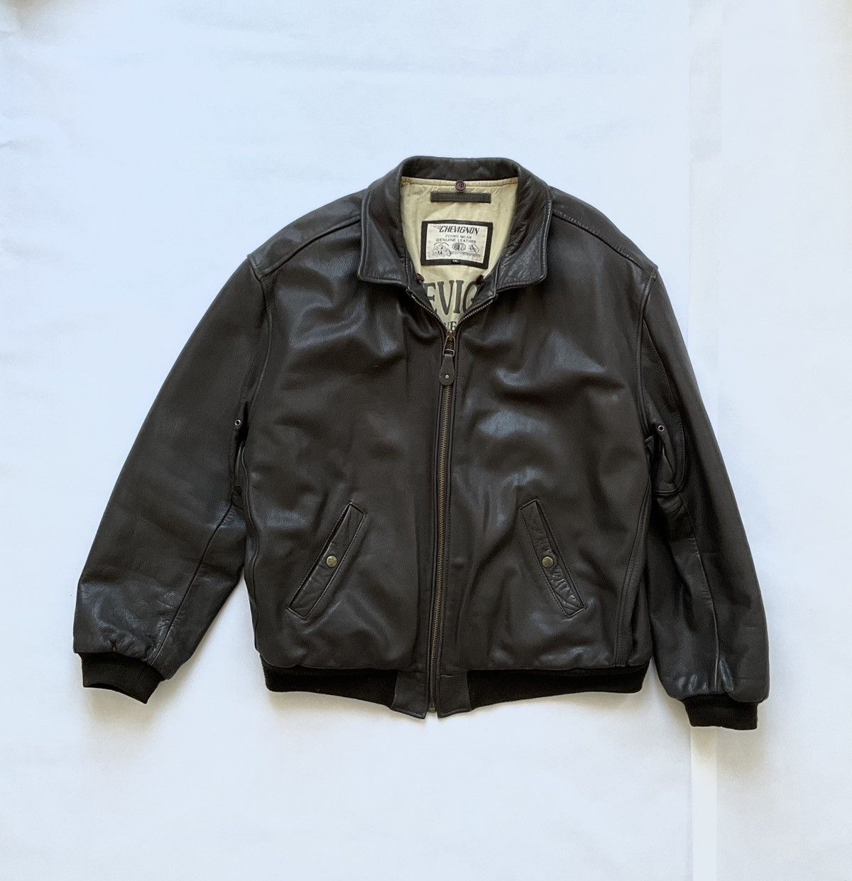 Chevignon Vintage Chevignon aviator jacket Size US XXL / EU 58 / 5 - 1 Thumbnail