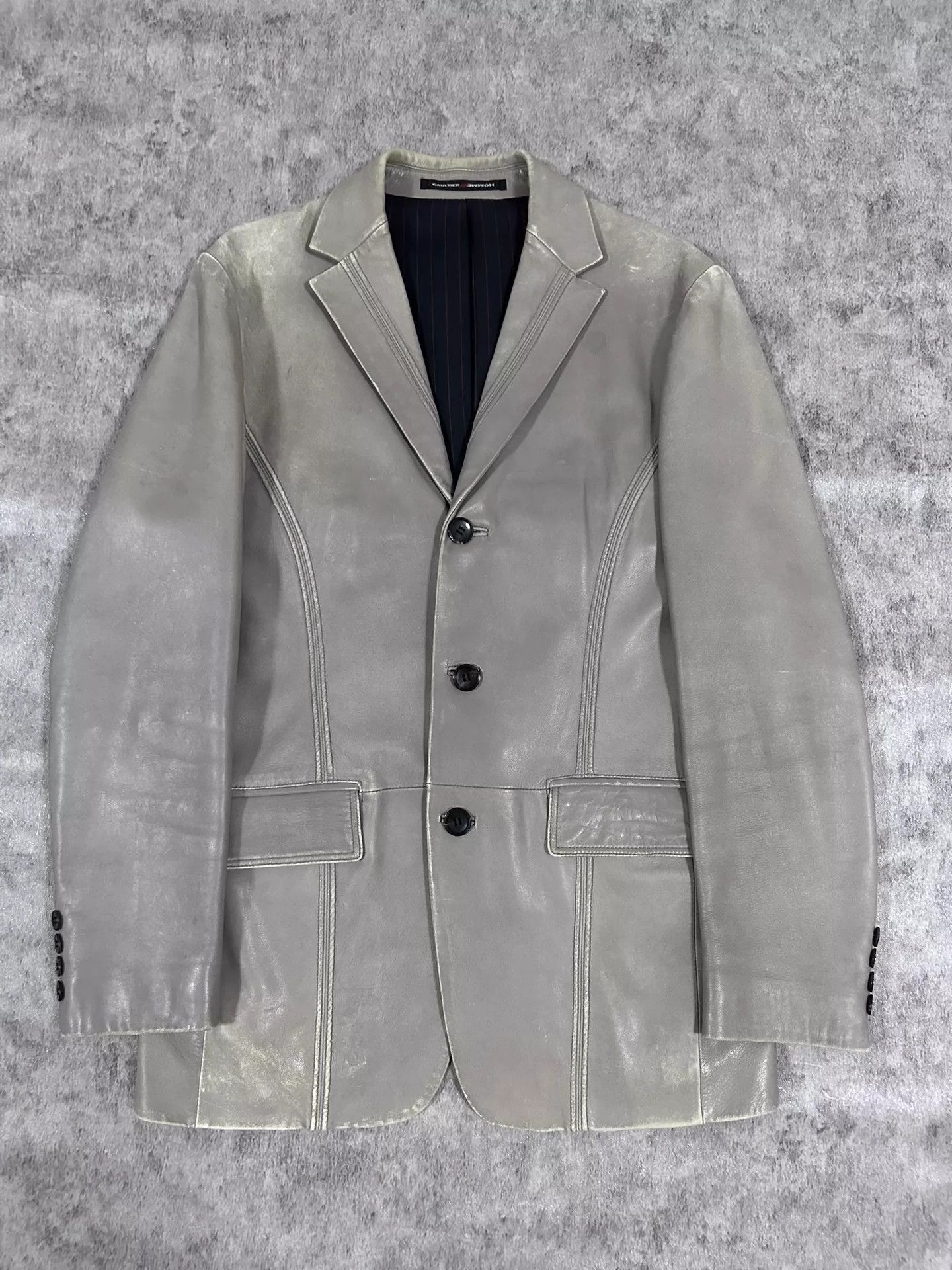 Jean Paul Gaultier Jean Paul Gaultier Flat lapel leather suit-2505 Size US S / EU 44-46 / 1 - 1 Thumbnail
