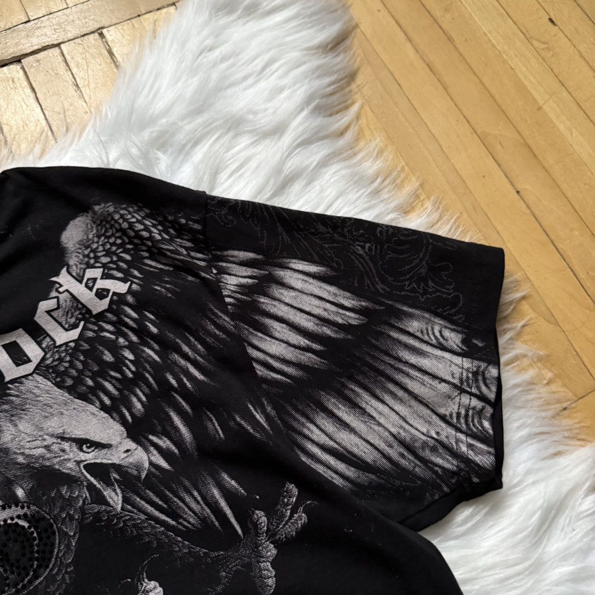 Affliction 📌 Crazy Black Rock Y2K Gothic Skull T-Shirt Affliction vibe Size US M / EU 48-50 / 2 - 7 Thumbnail
