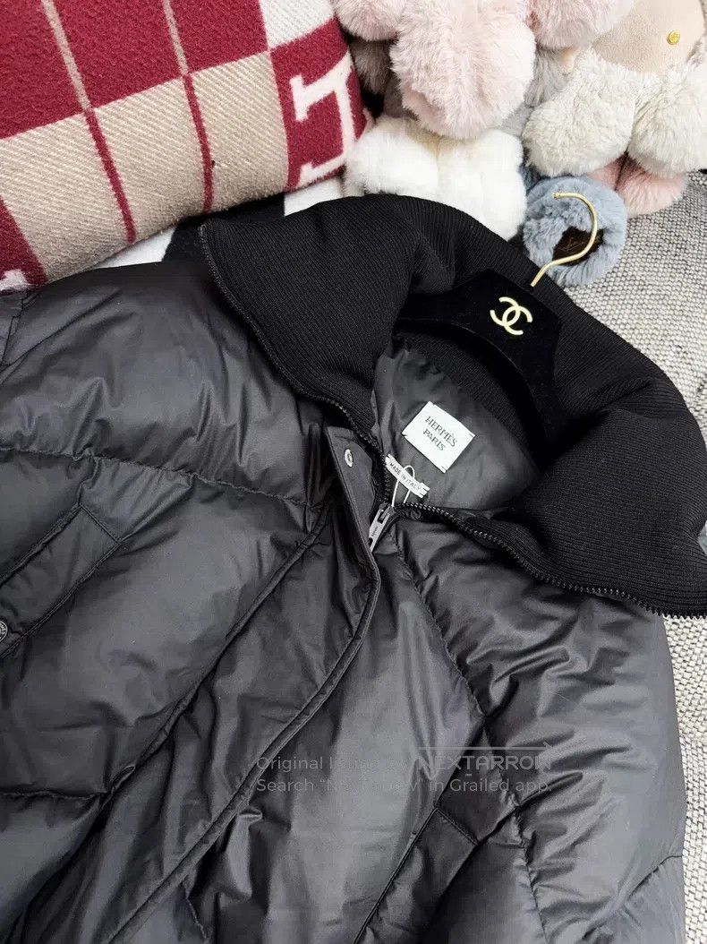 Hermes Hermes Black Collar Goose Down Jacket Size XXS / US 00 / IT 34 - 2 Thumbnail