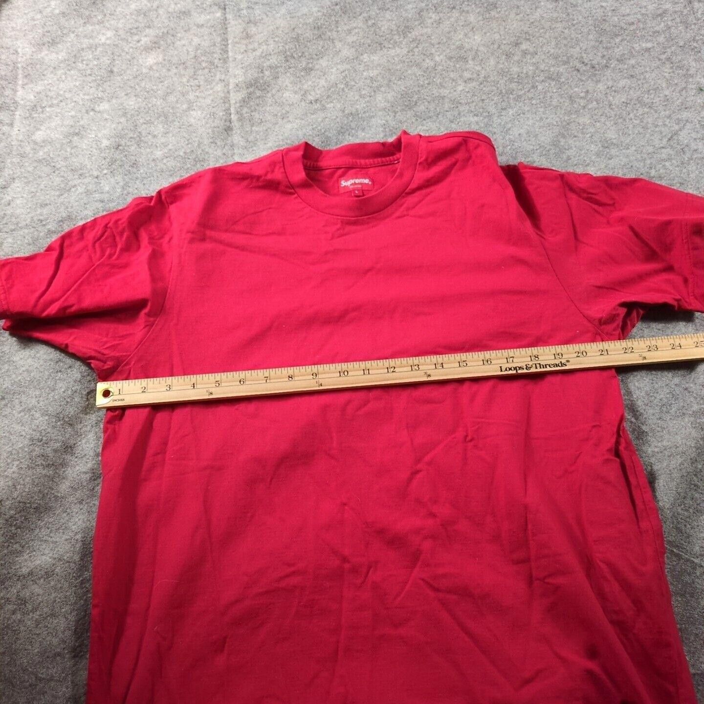 Supreme Supreme S/S T-Shirt Large Red New York Embroidered Size US L / EU 52-54 / 3 - 4 Thumbnail